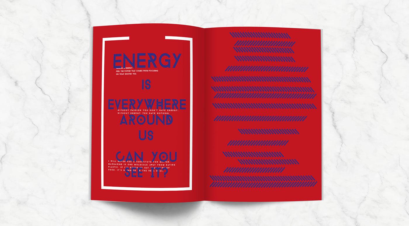 magazine energy atom molecule experiment typography design