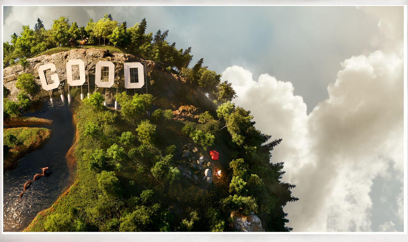 3D Fantasyworld goodmonday Landscape midsummer modeling sign Sweden vegetation