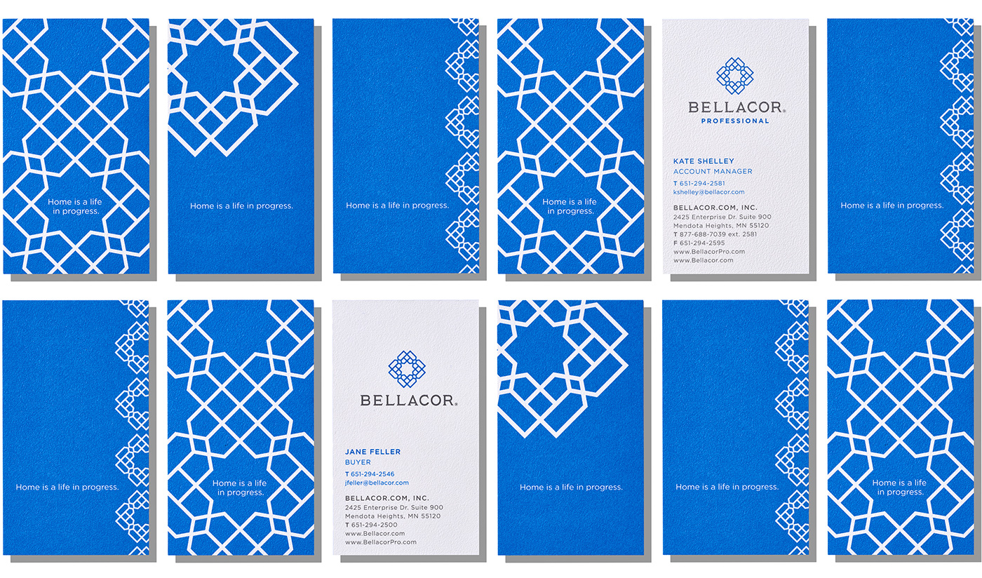 Bellacor design decor lighting identity logo Stationery business card