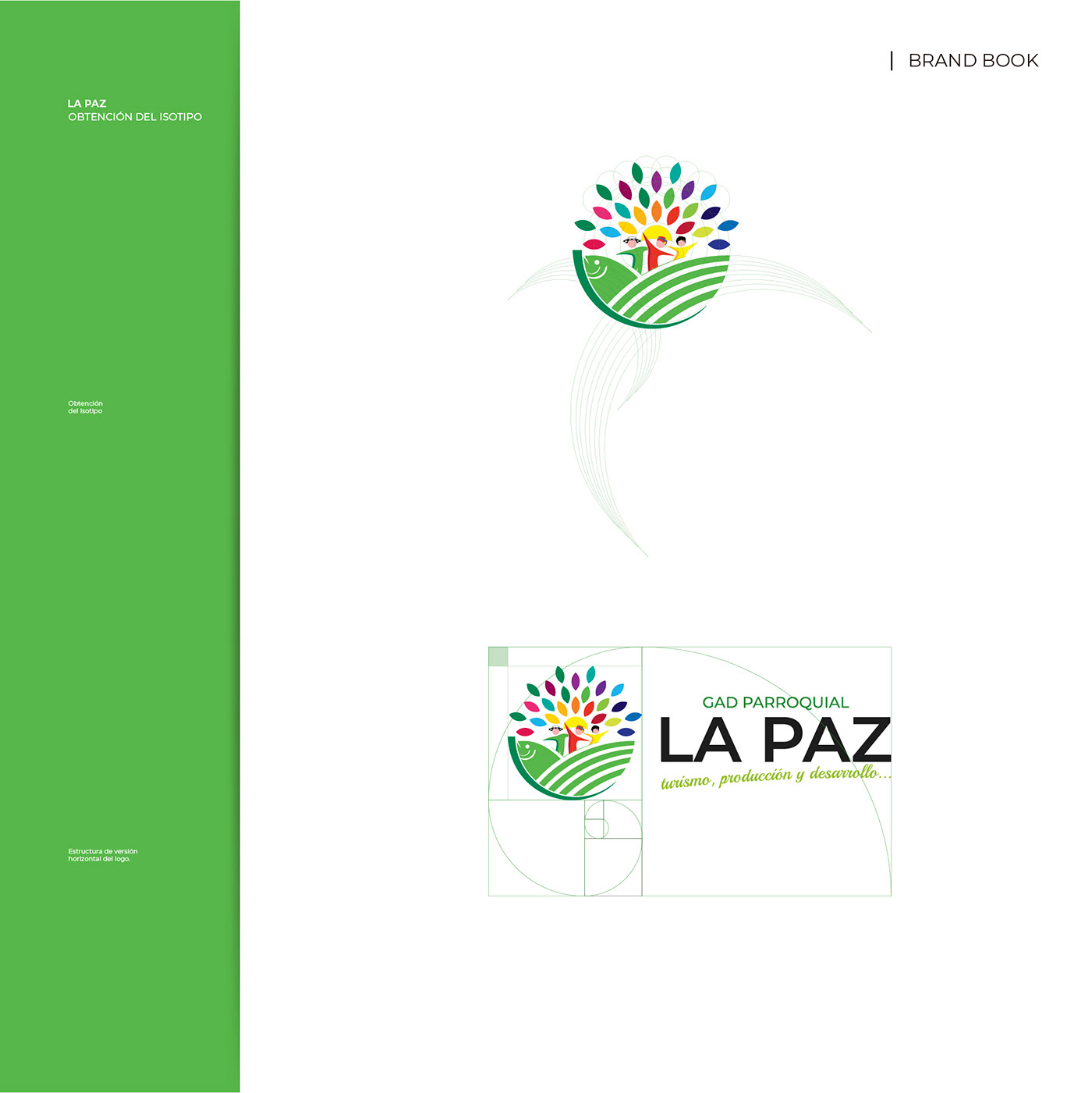 La Paz branding  Yacuambi zamora Ecuador presidenta logo imagotipo Interculturalidad Producción
