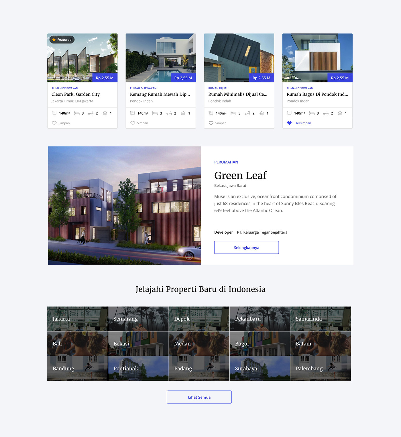 blue directory Email Design landing page property real estate serif ui design Web Design  Website