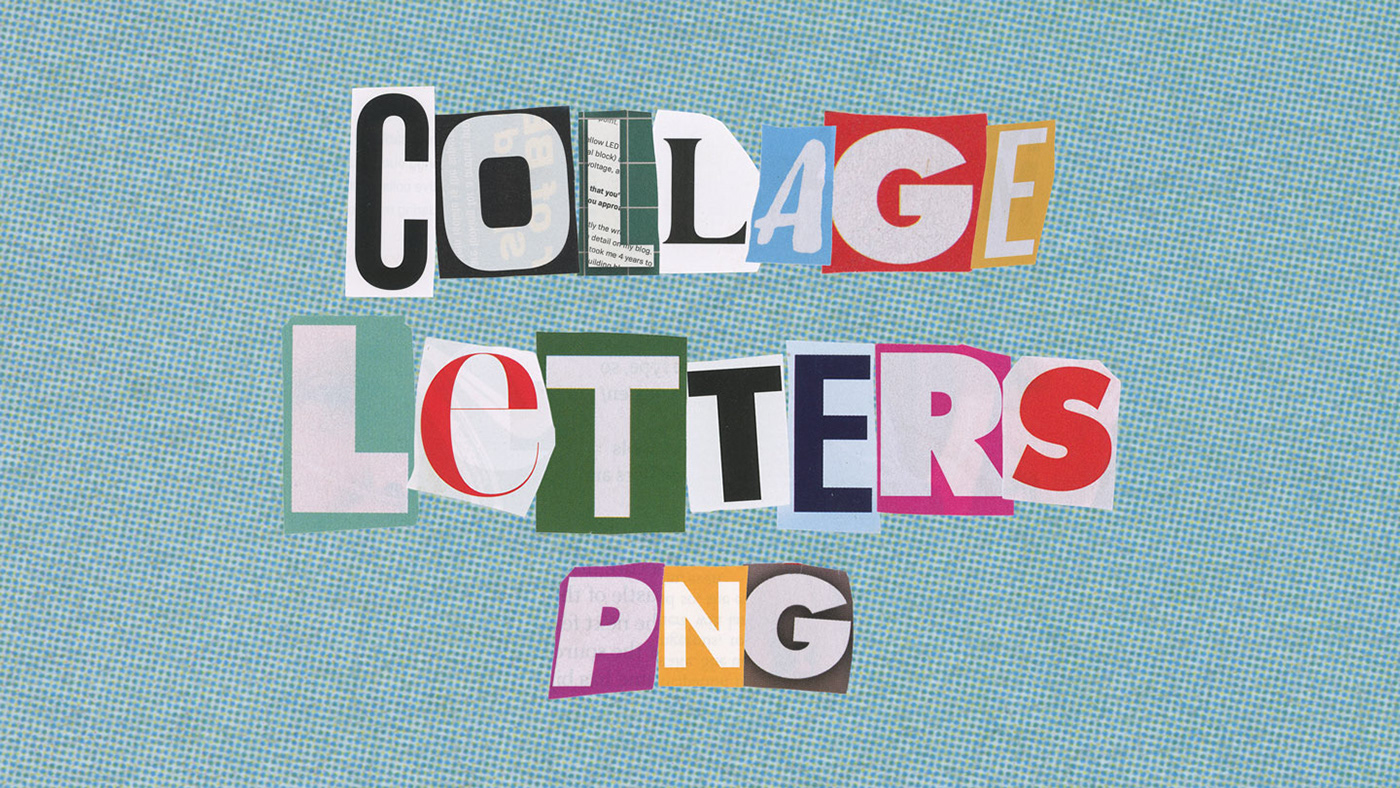 magazine cut out letters pack