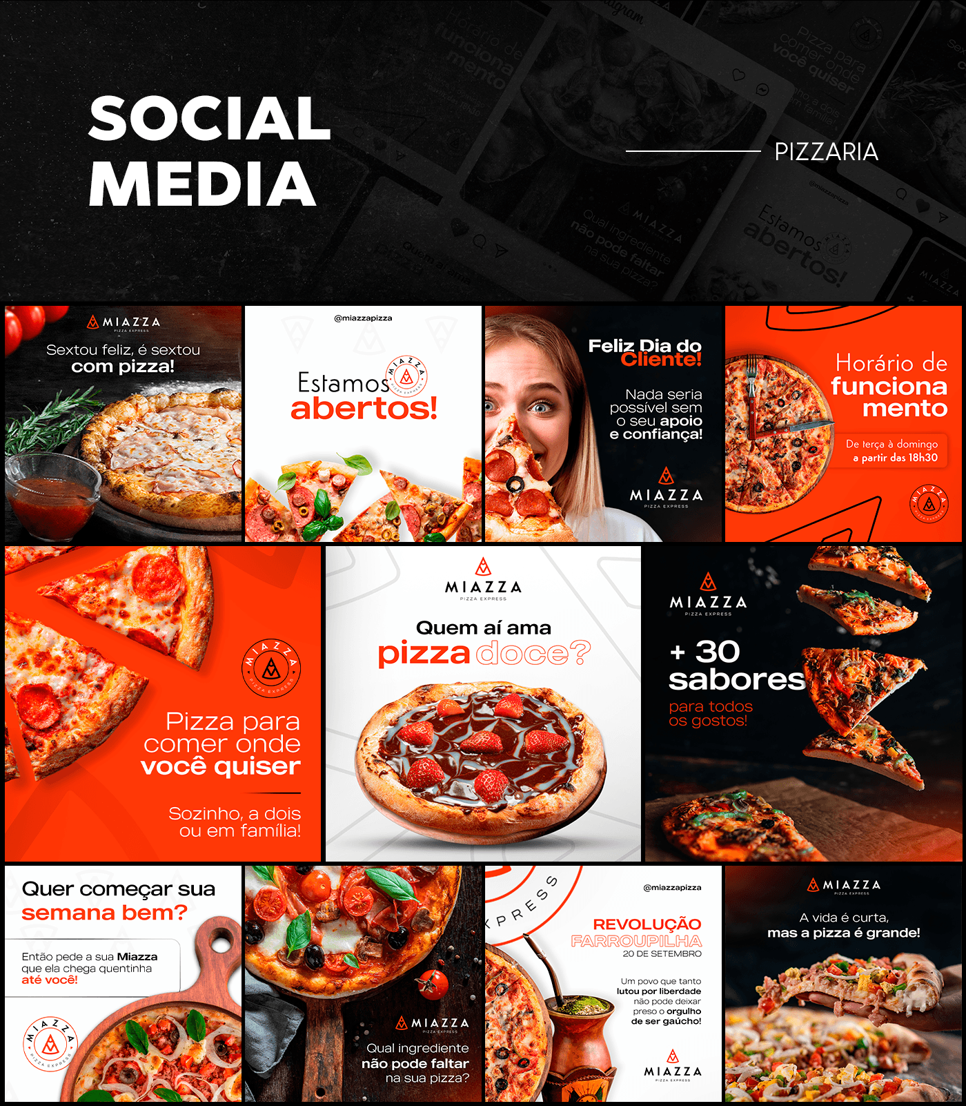 Social media post Graphic Designer Socialmedia pizzaria pizzaria social media