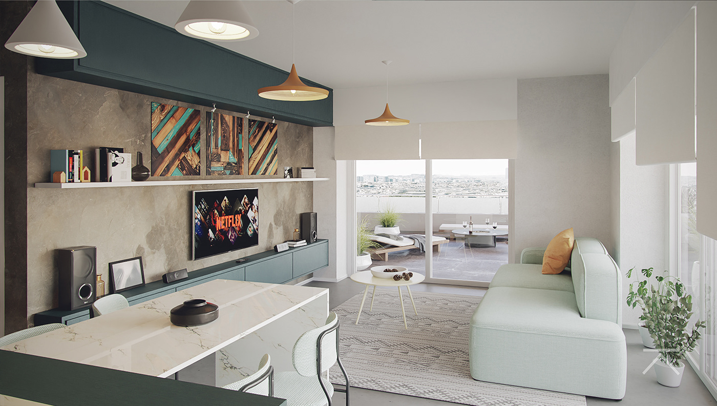 indoor architecture 3ds max interior design  Render exterior modern 3D visualization vray