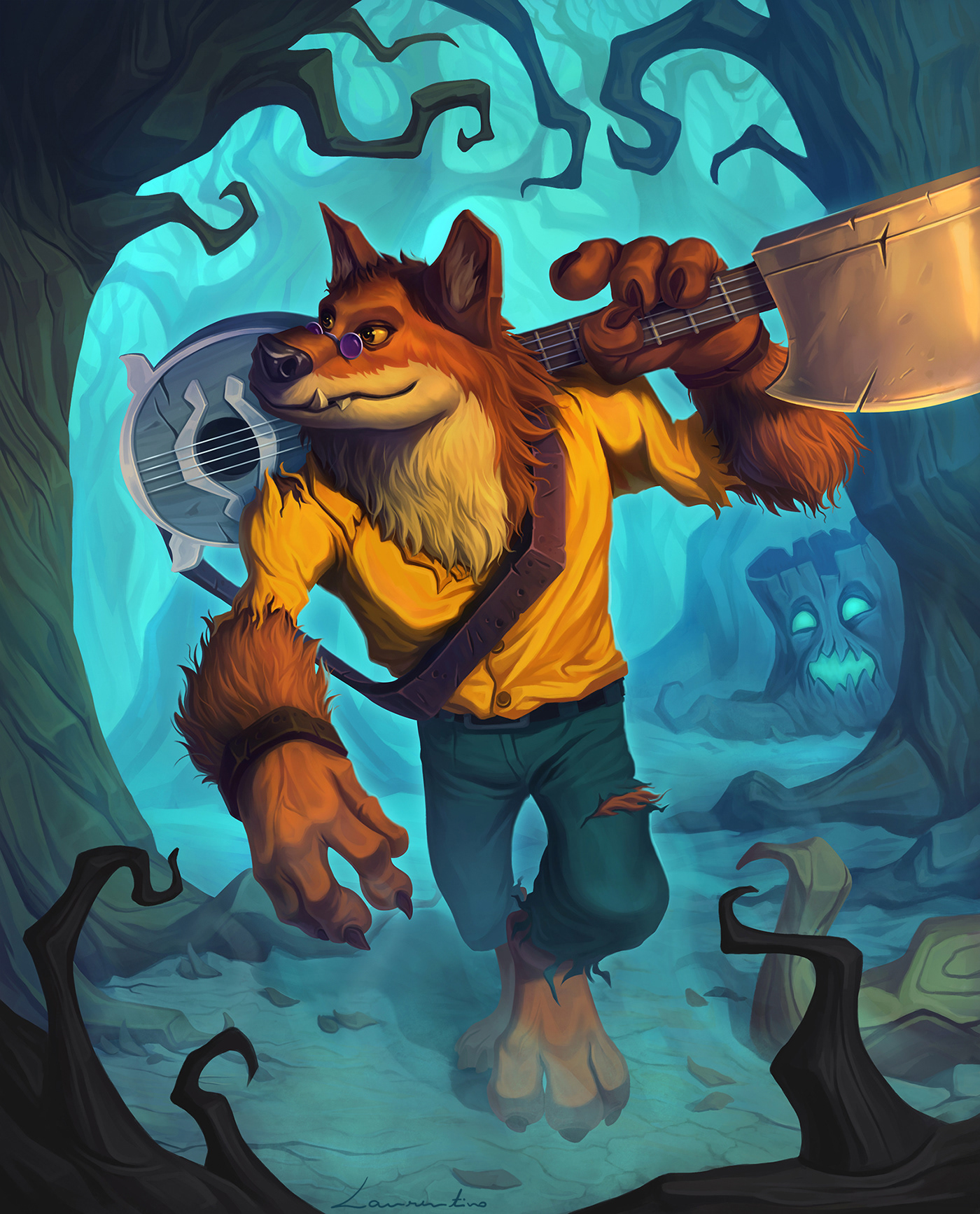 Hearthstone fanart contest worgen Game Art Character Games digital painting