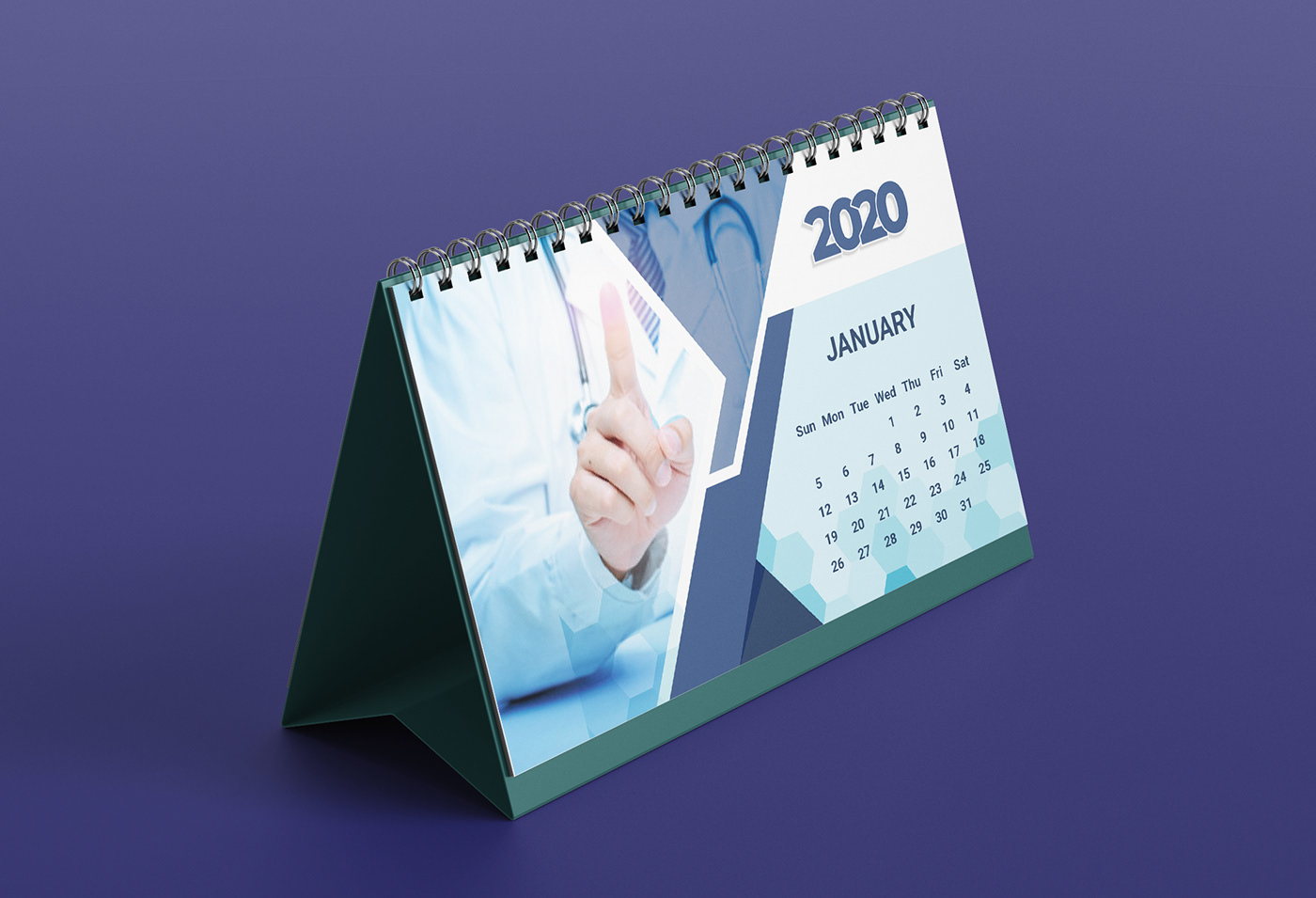 deskcalendar desk calendar wallcalendar wall corporate 2020Calendar simple ILLUSTRATION  branding 