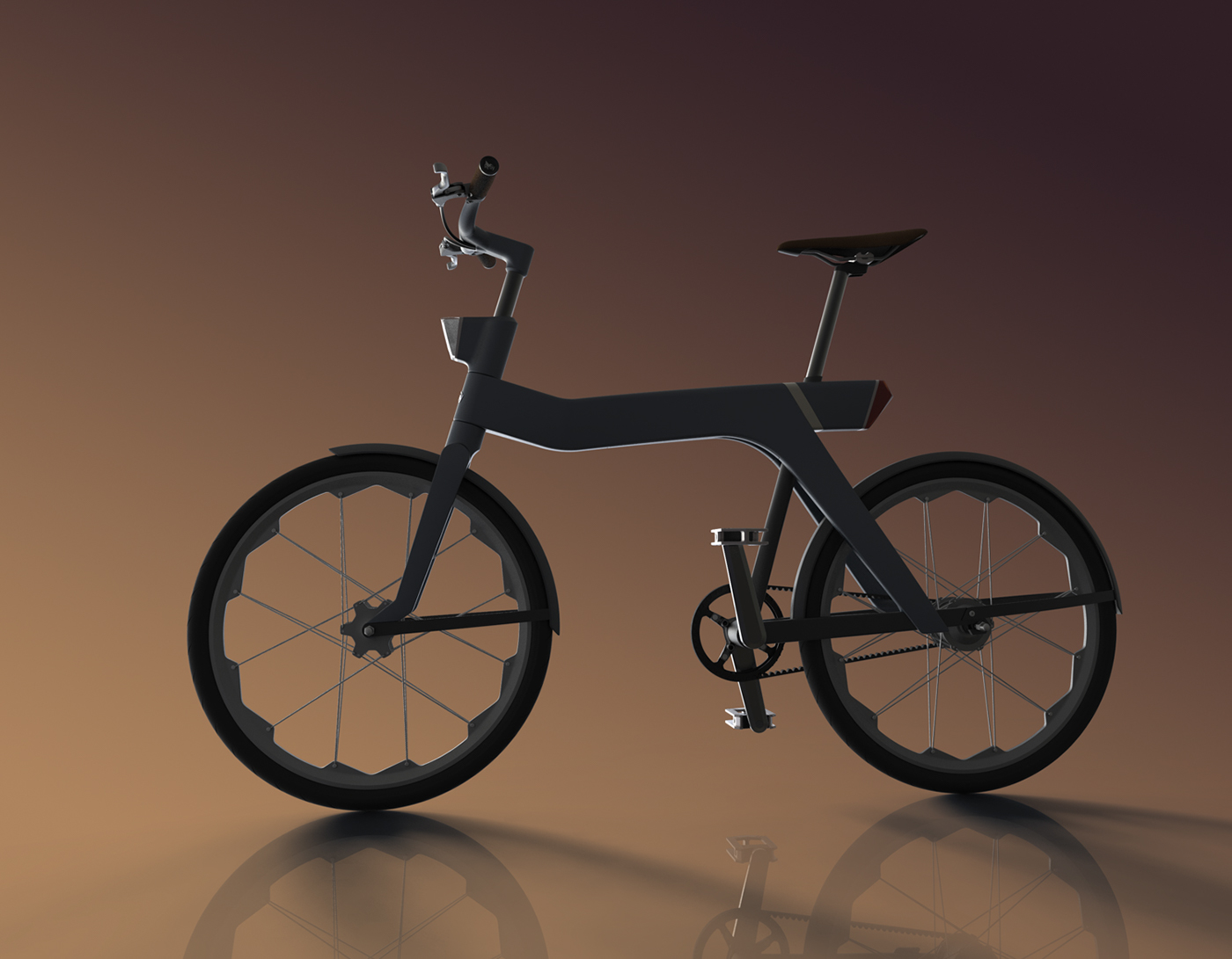 Bicycle Bike commute Urban flexible everyday modular intelligent Danish Design nordic bike design rendering Next Generation adapatable user orientated