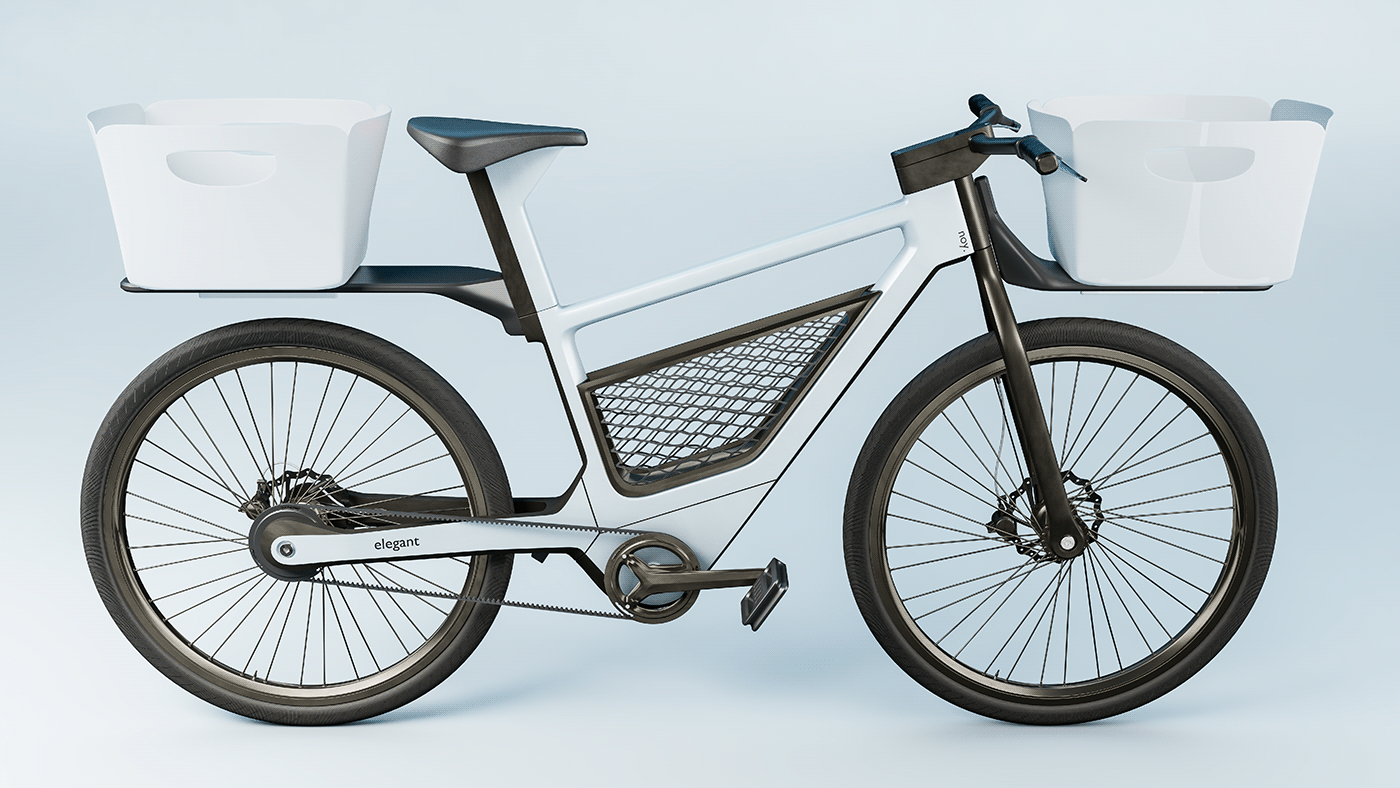 Bicycle Bike electric bike industrial design  3d modeling blender blender3d visualization