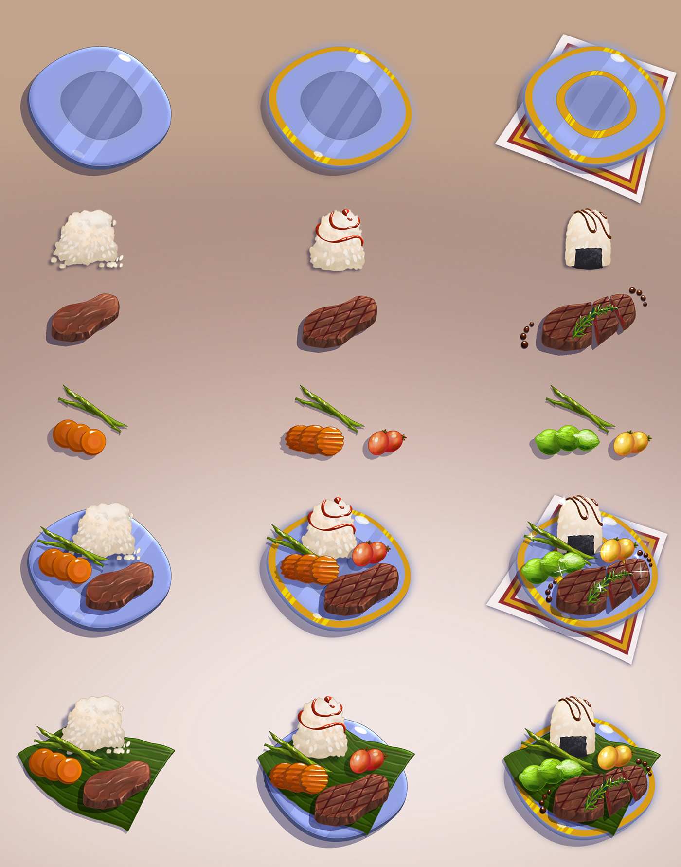 art concept art food asset food concept Game Assets game item mobile game