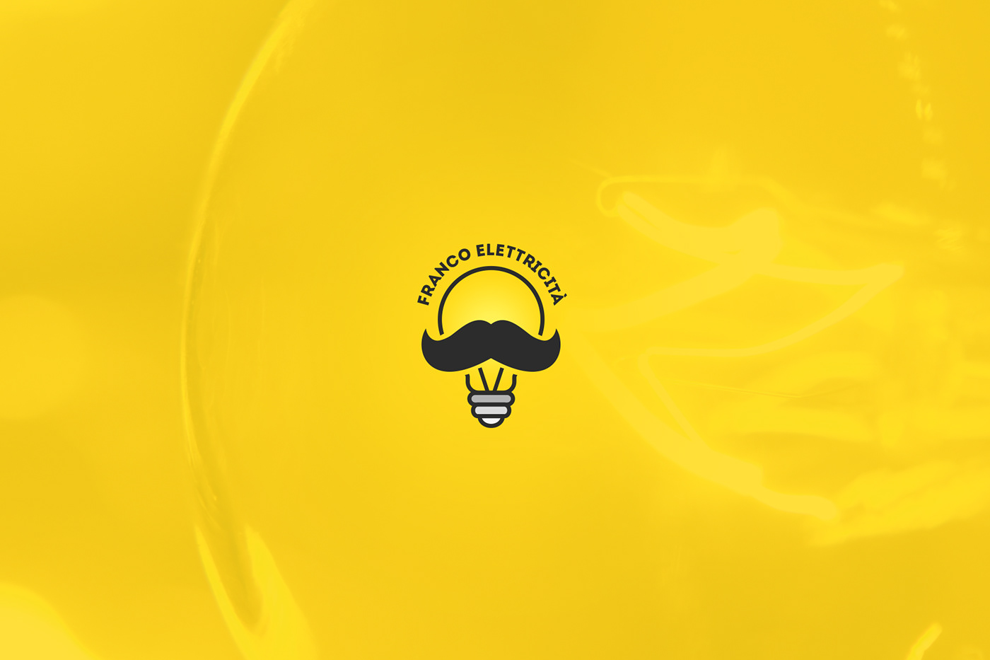 electric elettricita franco diamante Lamp luce light brand logo mustache