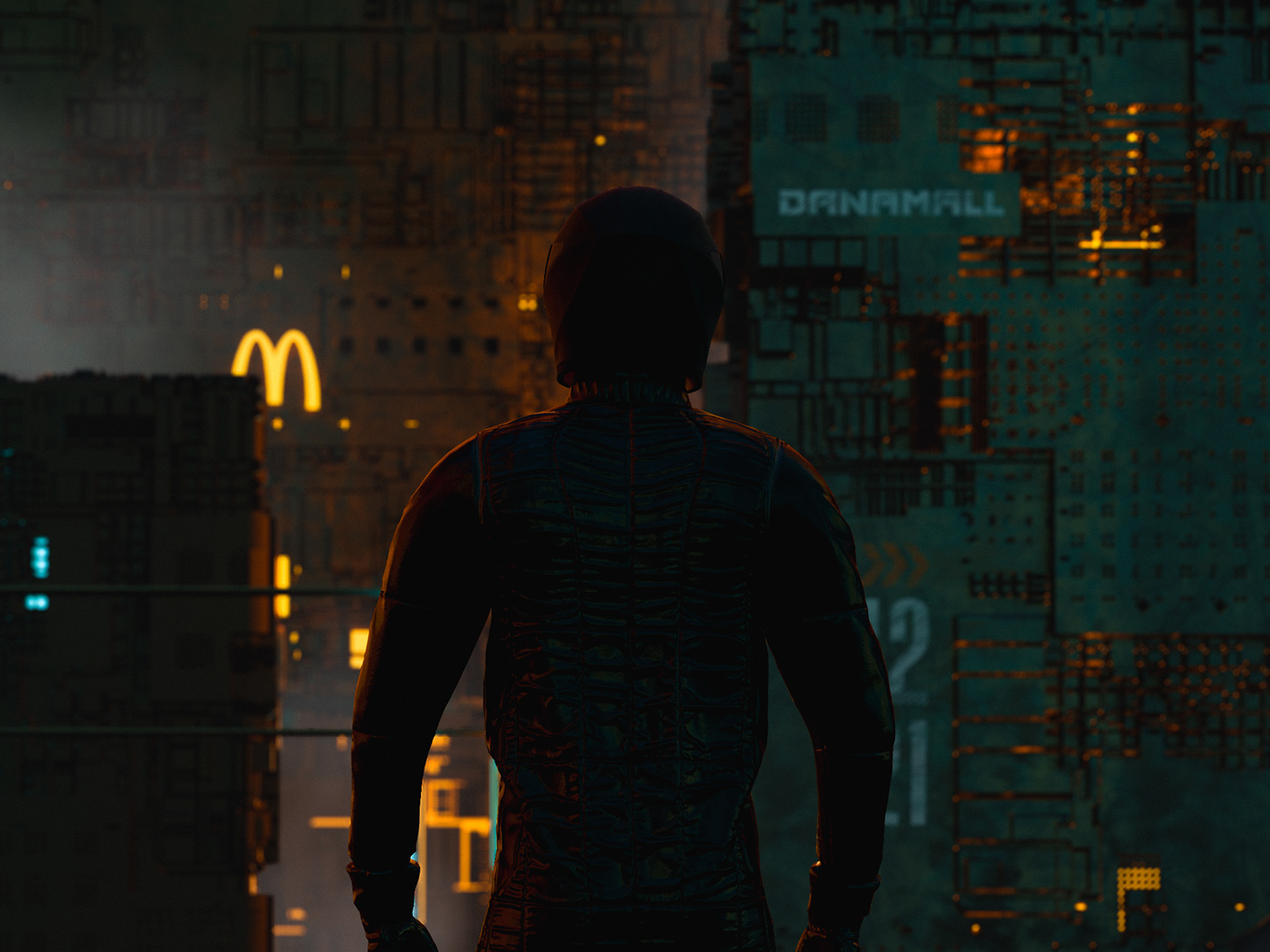 adobedimension Bladerunner city Cyberpunk materials minsk Render Scifi SubstanceAlchemist textures