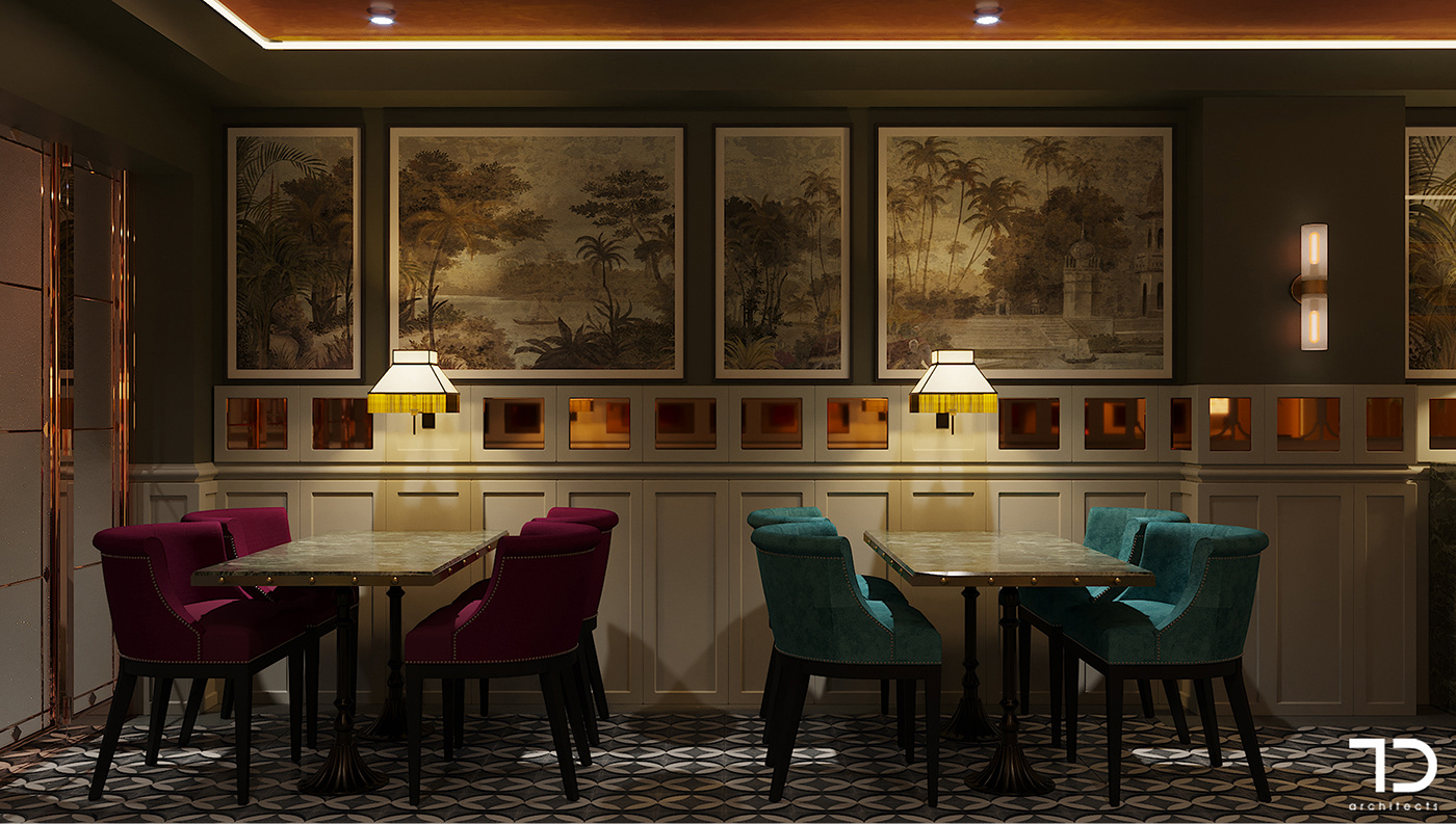 3D design designer hochiminhcity interior design  nhahang restaurant restaurant design Thiết kế nội thất