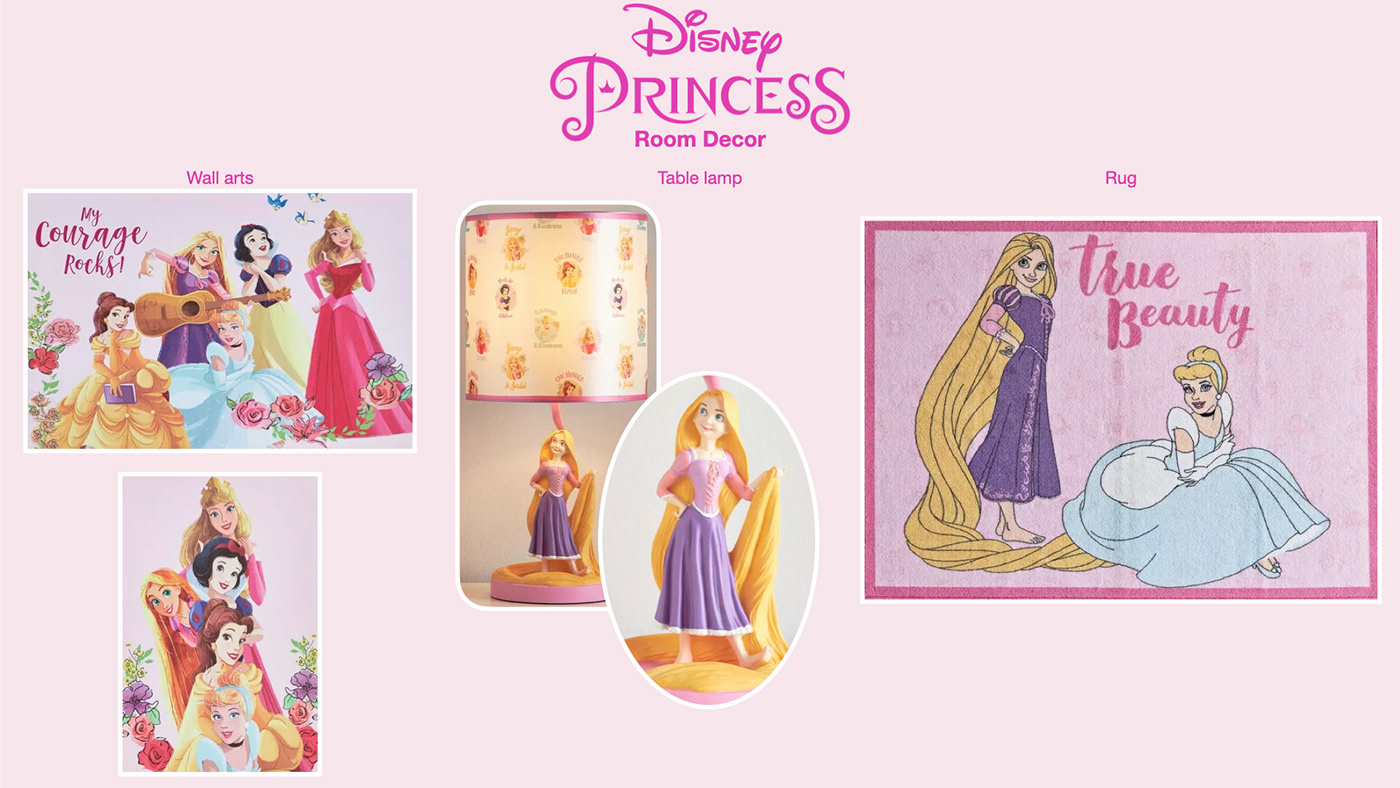 cinderella Disney Princess homedecor Hometextiles print Repunzel snowwhite surfacedesign textile textiledesign