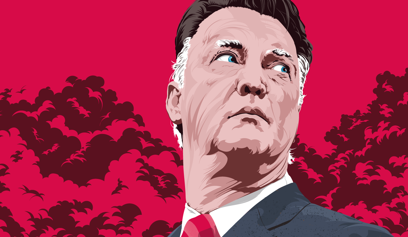 vector Illustrator Van Gall Holland Manchester United Coach UltimoUomo commisioned wacom Ultimo Uomo