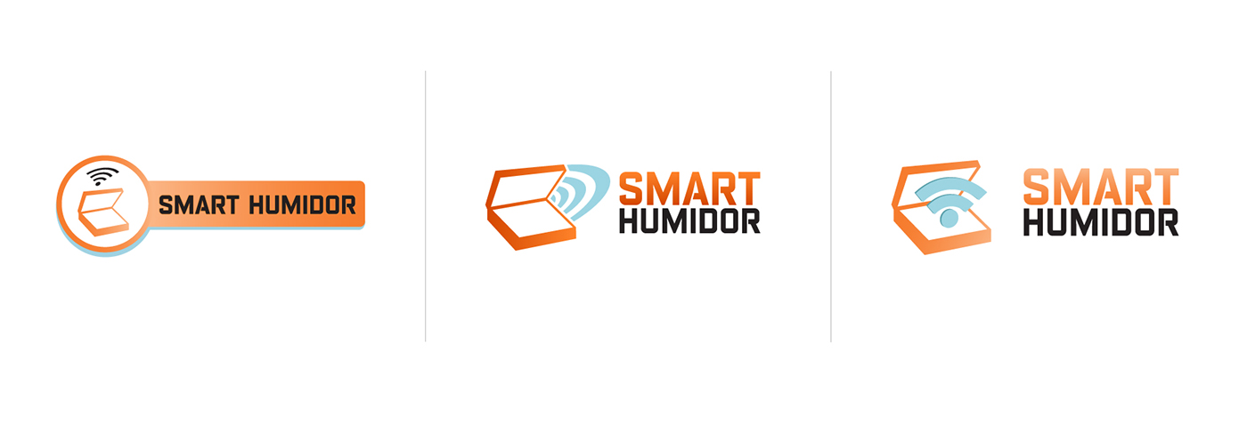 Smart Humidor™ Cigar Oasis humidifier wifi-humidifier FilAm Software cigars humidification Logo Design re-branding icon design 