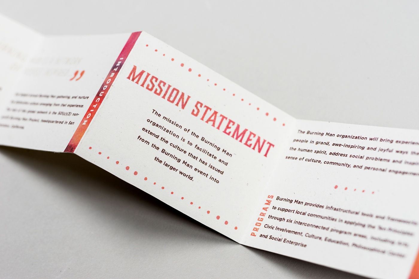 Burning Man Rebrand design typography   Layout Design pamphlet