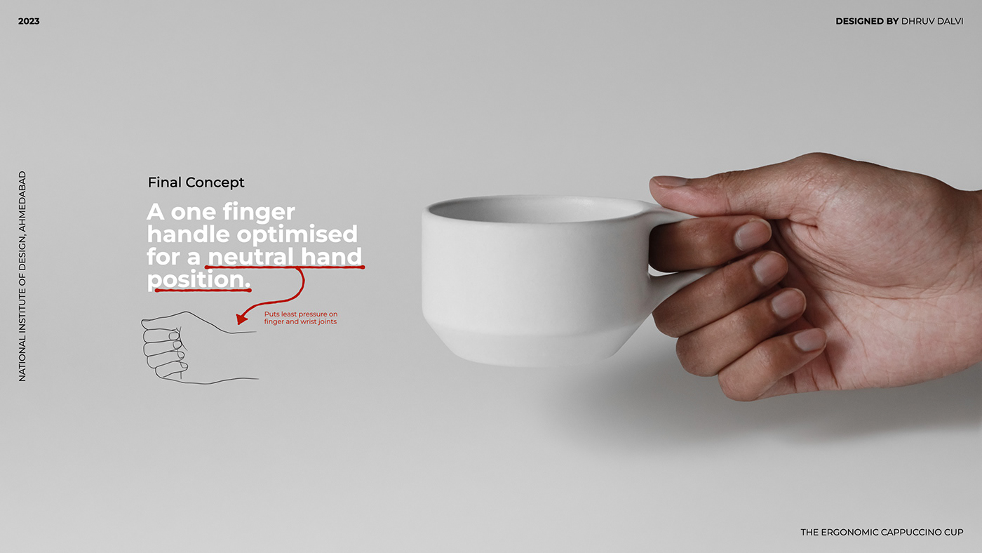 Coffee cappucino product design  human factors design process industrial design  cup tableware cafe ceramic