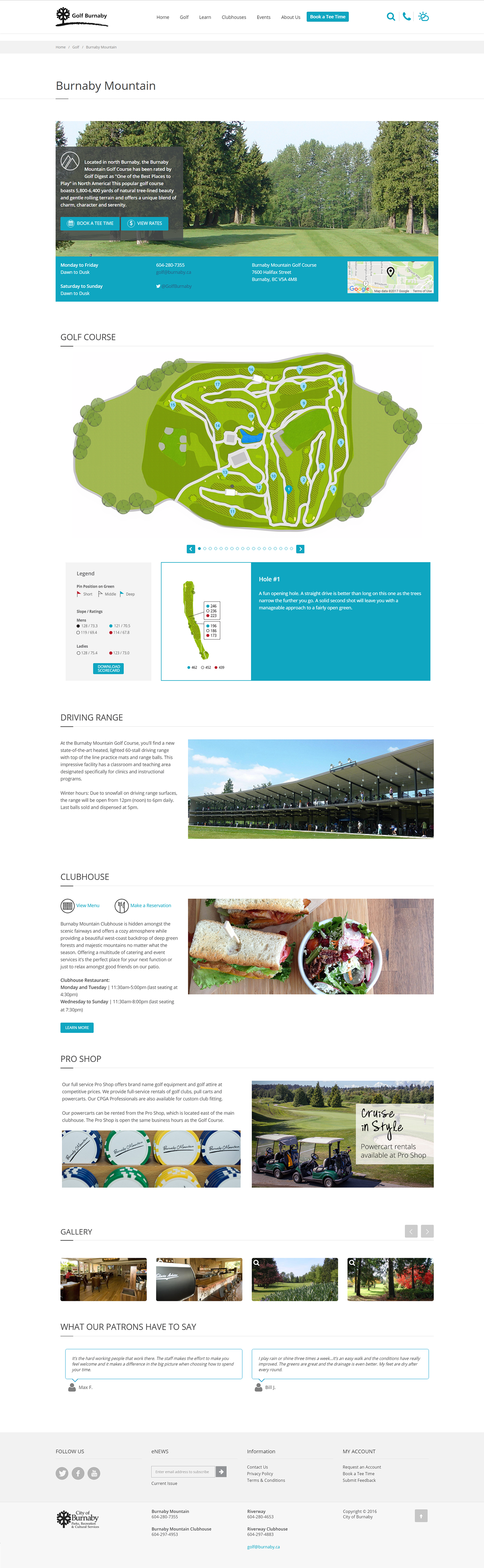 Drupal golf design Project Management product design 