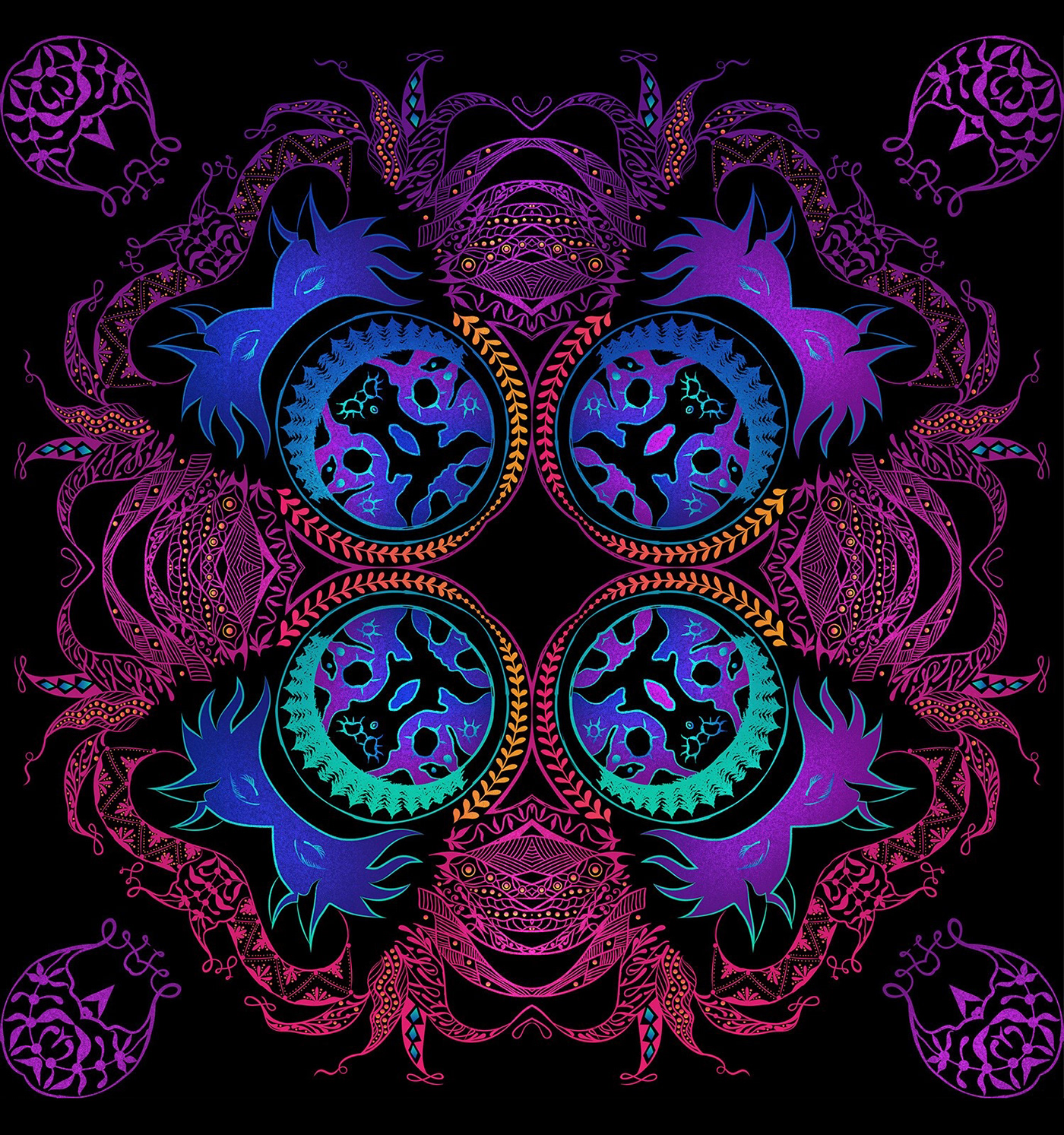 abstract black colorful pattern decor floral pattern ornament pattern tattoo vector vector pattern