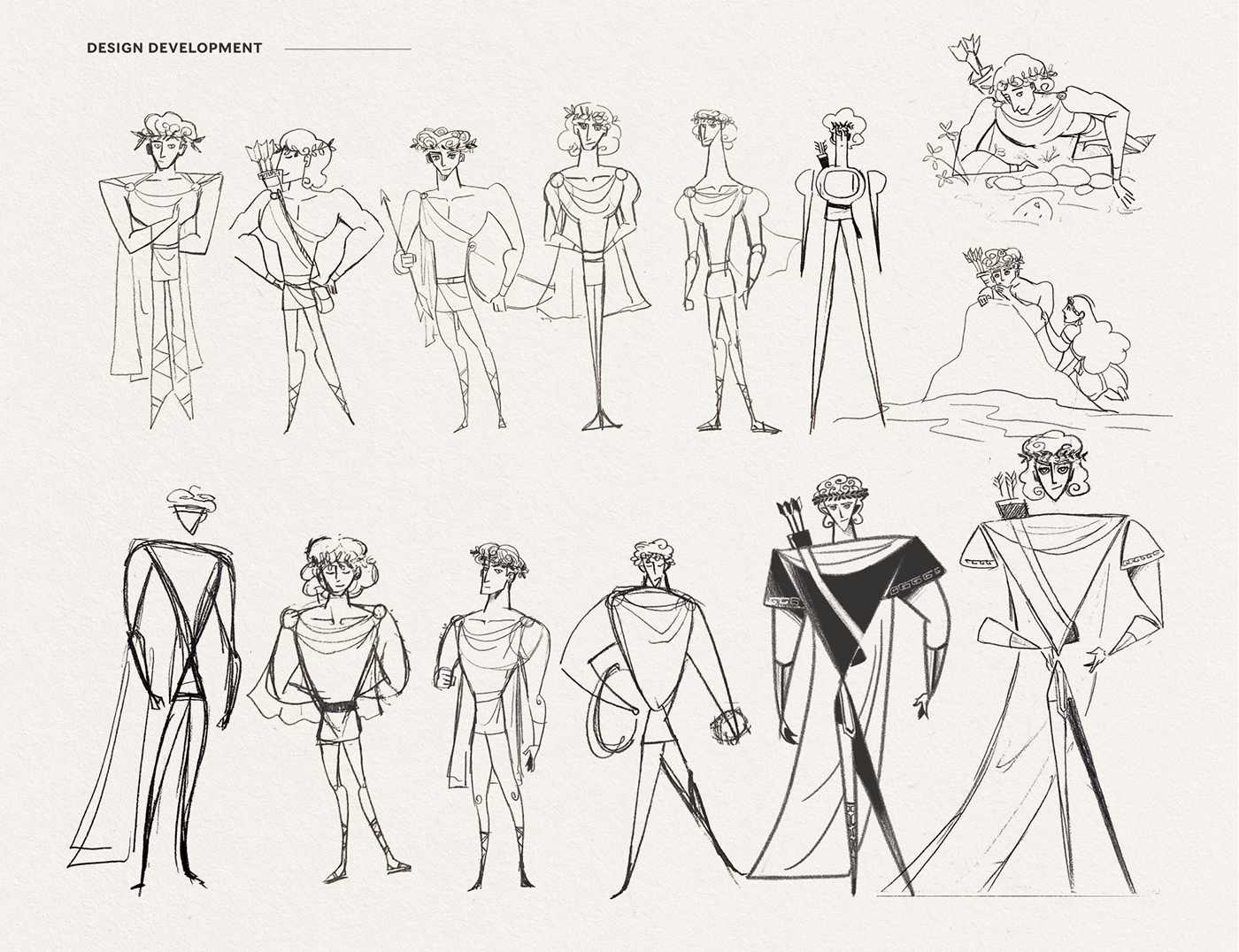 Narcissus - Character Design Sketch - A Generation of Narcissists