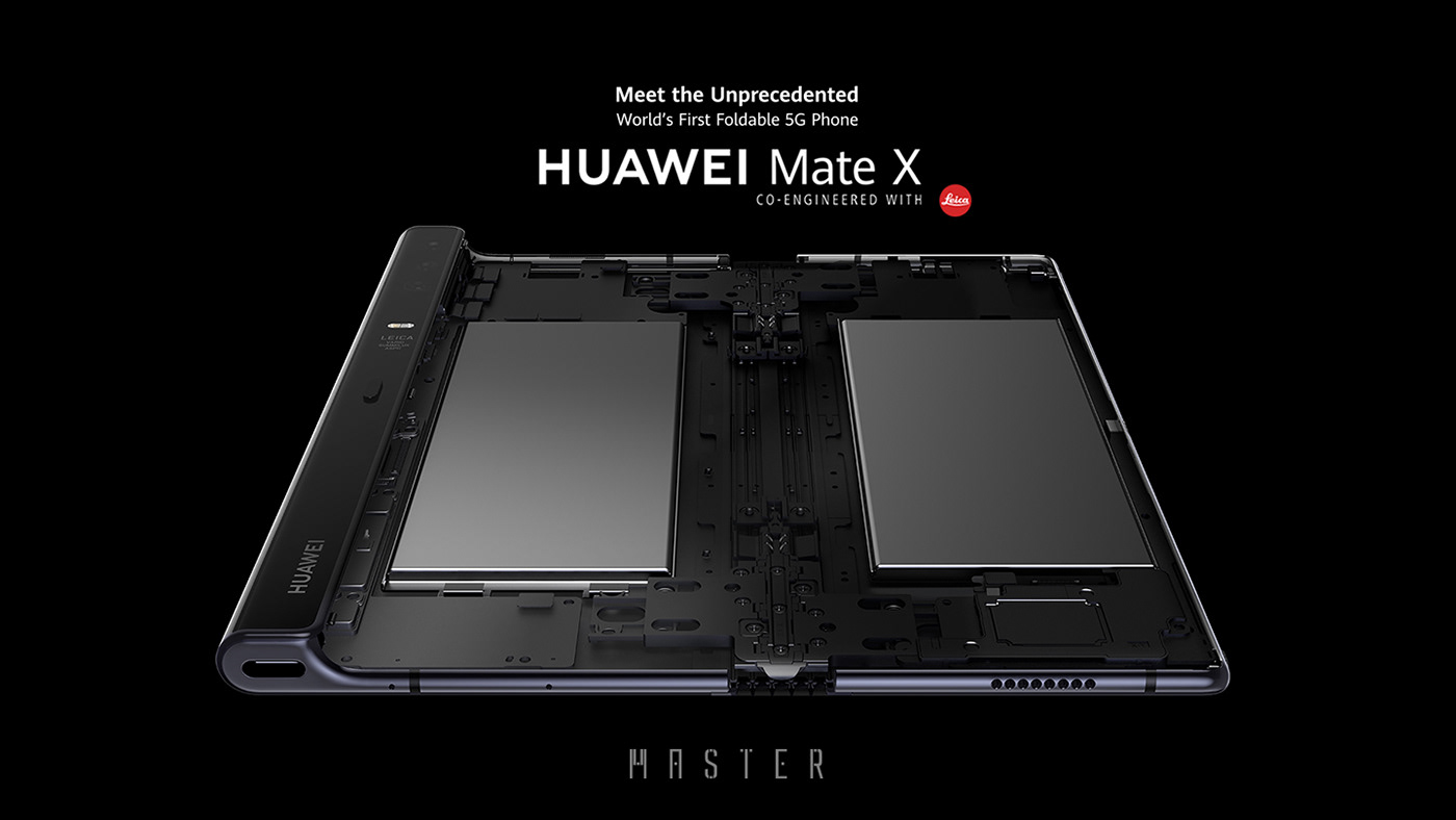 Advertising Campaign Commercial Film huawei huawei mate x key visual mate 30 product video promotion video Wallpaper design