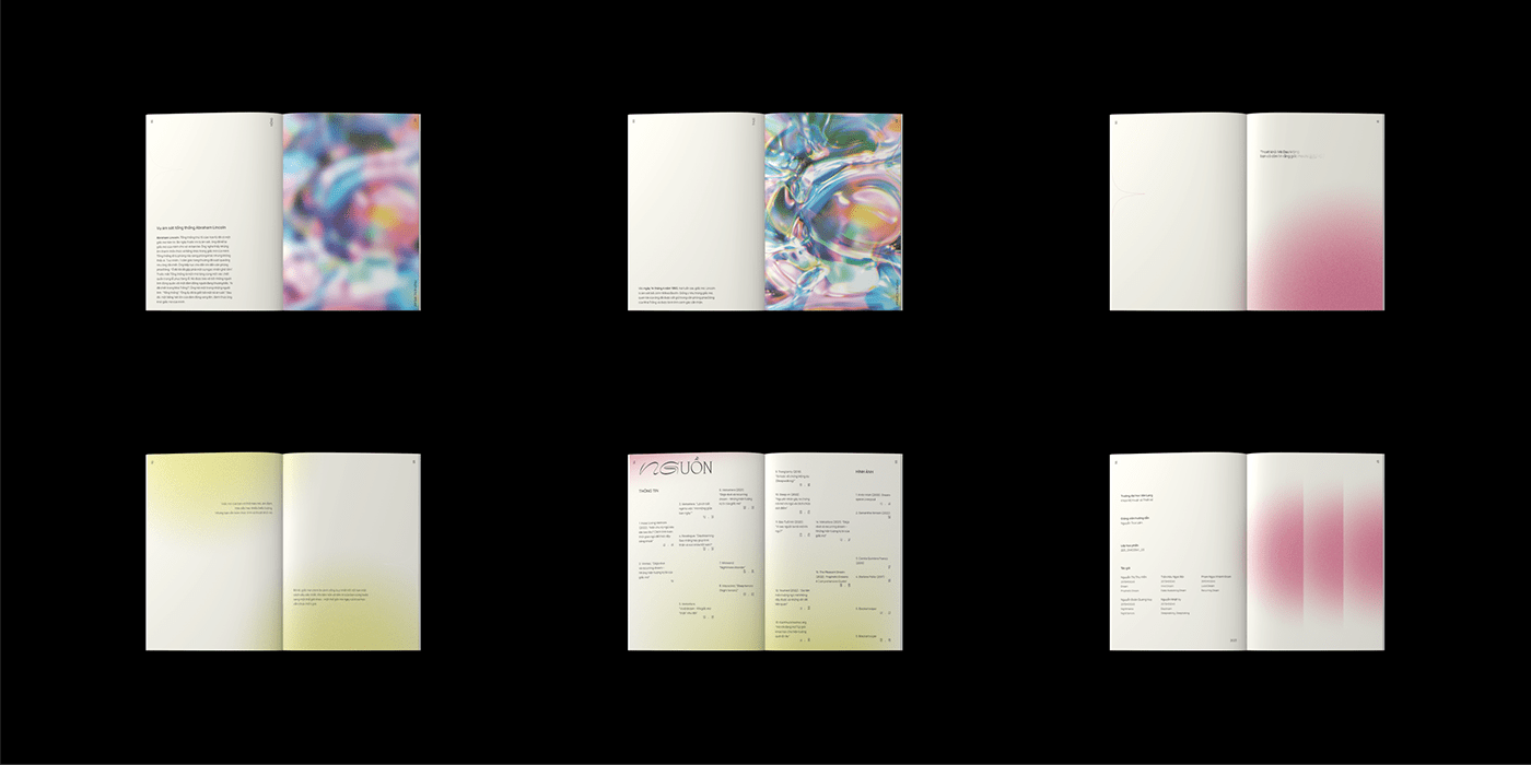 artbook dream gradient magazine print book Layout