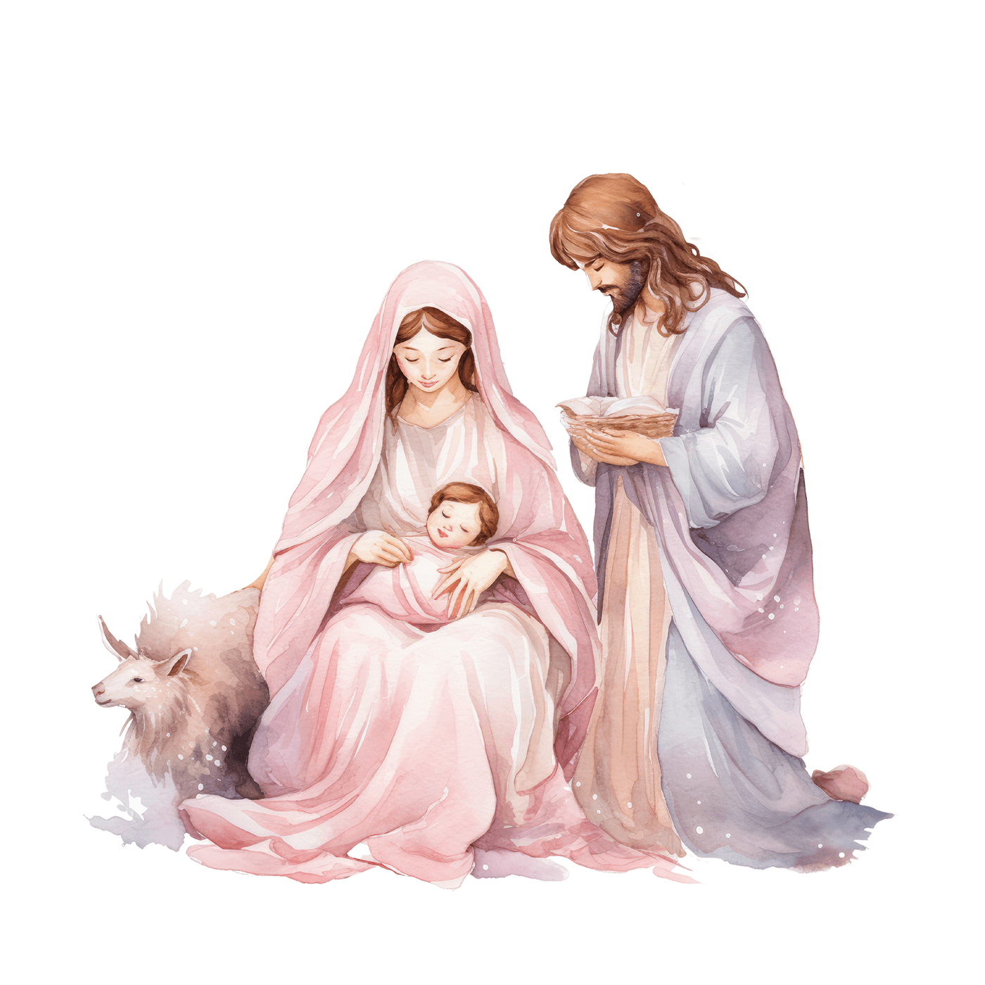 nativity Christmas clipart watercolor painting   Drawing  Digital Art  ILLUSTRATION  artwork digital illustration