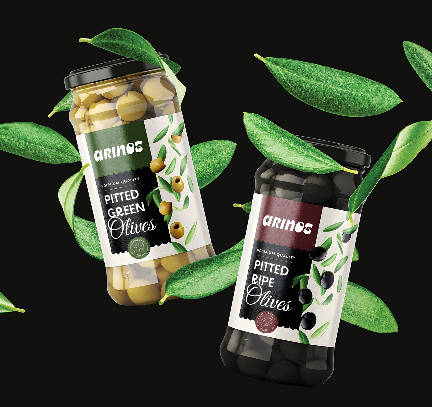 pitted olives packaging