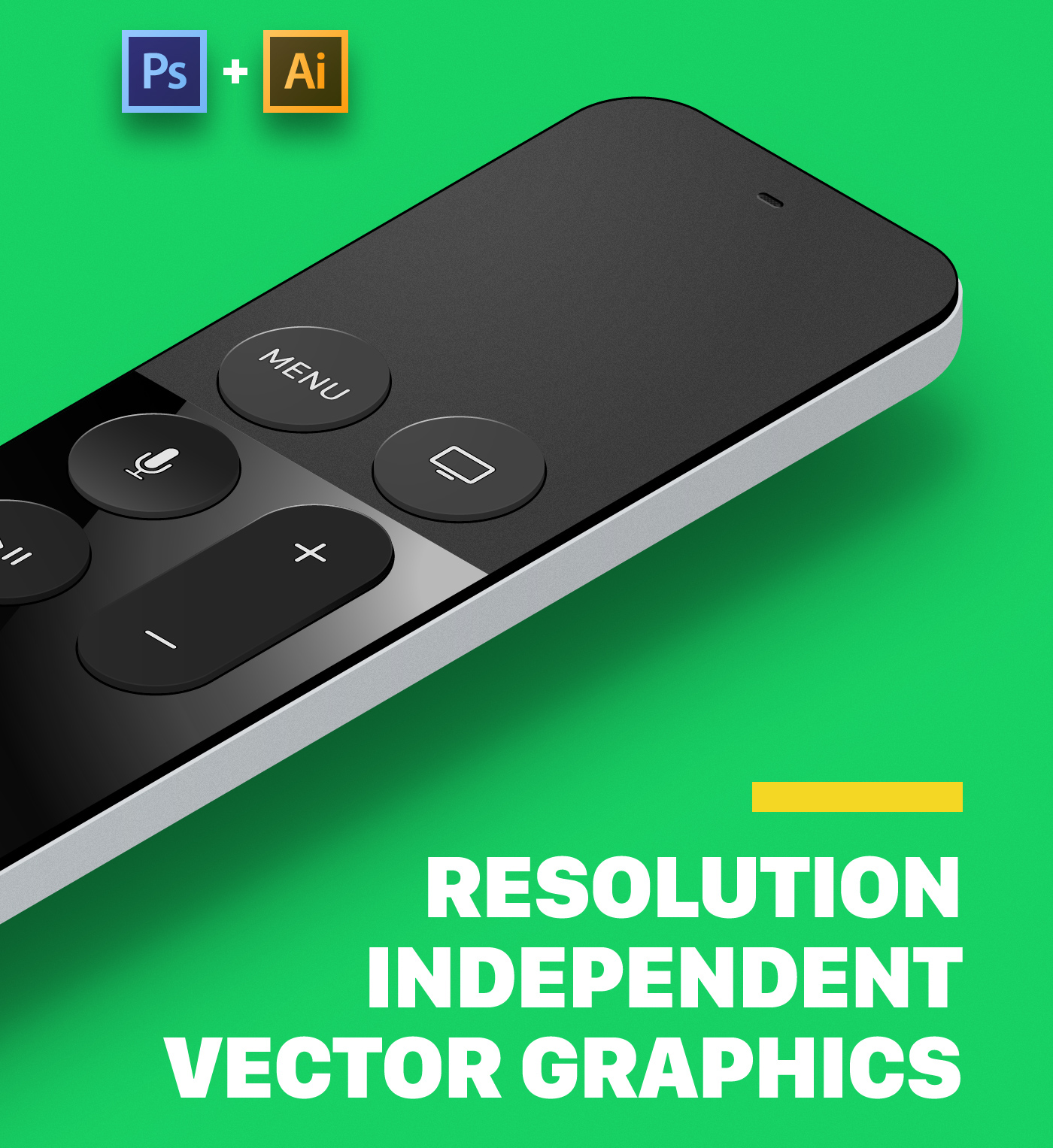 apple Apple tv tv tv set mockups free vector alterplay portfolio frames kit remote Remote Control ATV device