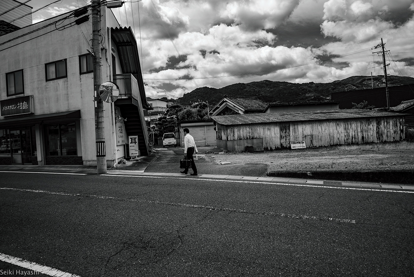 black and white countryside Diary Nara Street wakayama