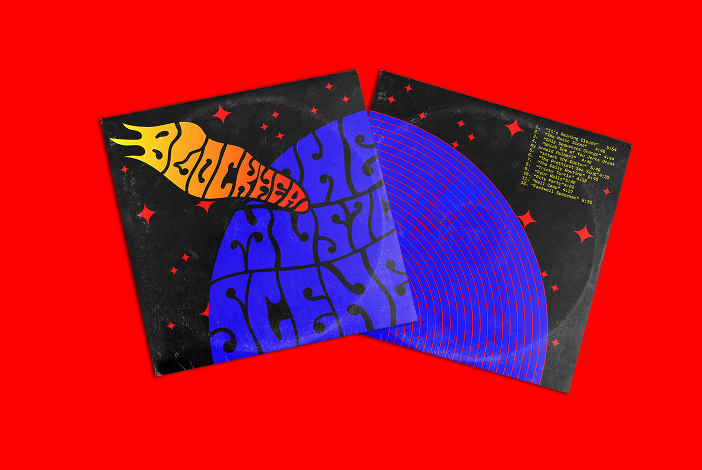 graphic design  psychedelic vinyl