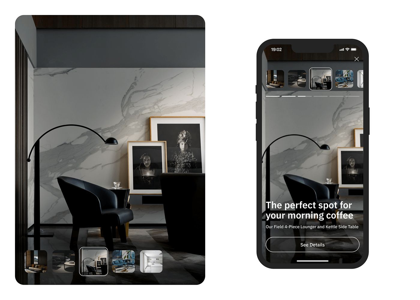 app design Figma furniture inspiration mobile UI UI/UX ux Web