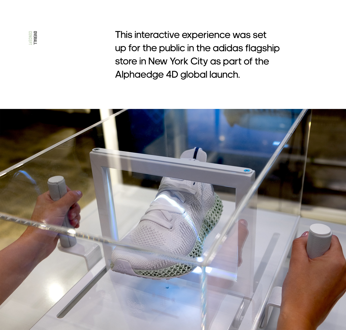 interactive UI ux digital installation Event activation Retail animation  shoe
