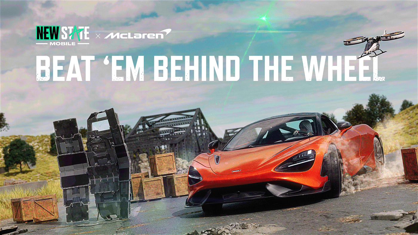 3D action car esports Gaming McLaren mobile gaming pubg redshift sports car