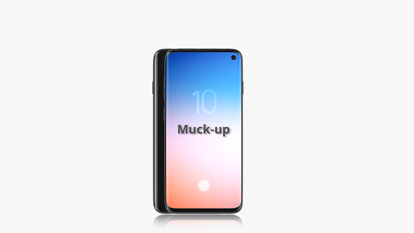 BLACK SAMSUNG GALAXY S10 CLEAN DESIGN RETINA SCREEN SMART free SAMSUNG S10 muck-up smart object android phone mockup mockups new phone