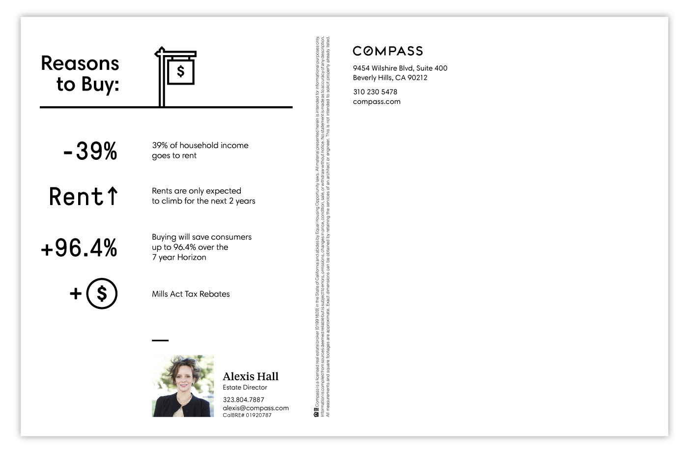 compass real estate luxury mailer design web banner design minimal line art Magazine Ads brochure design Newsletter Flyer Design chris cappilla Why22 Studio