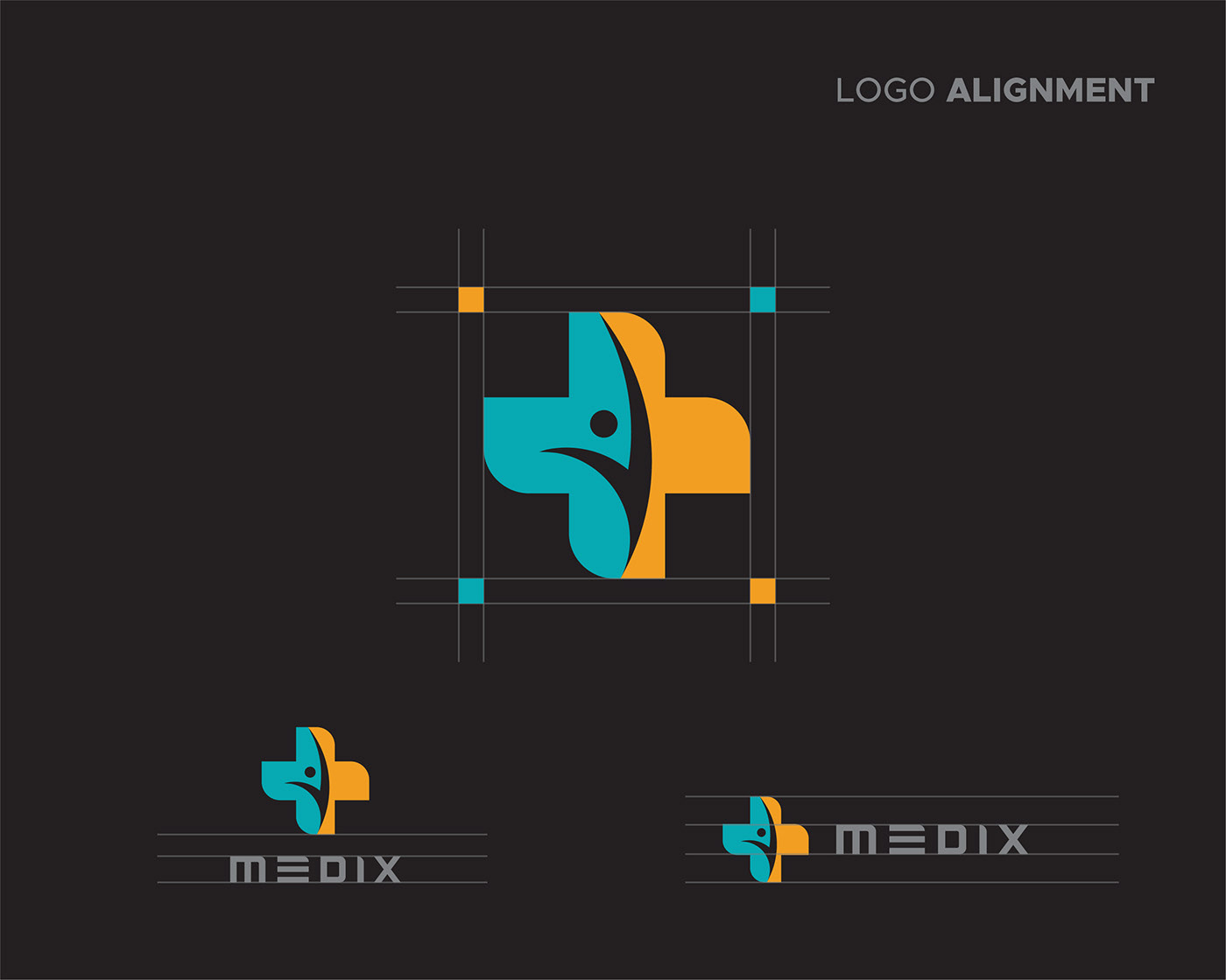 This is logo alignment, Perfect logo shape. This is a medical logo design included plus sign.