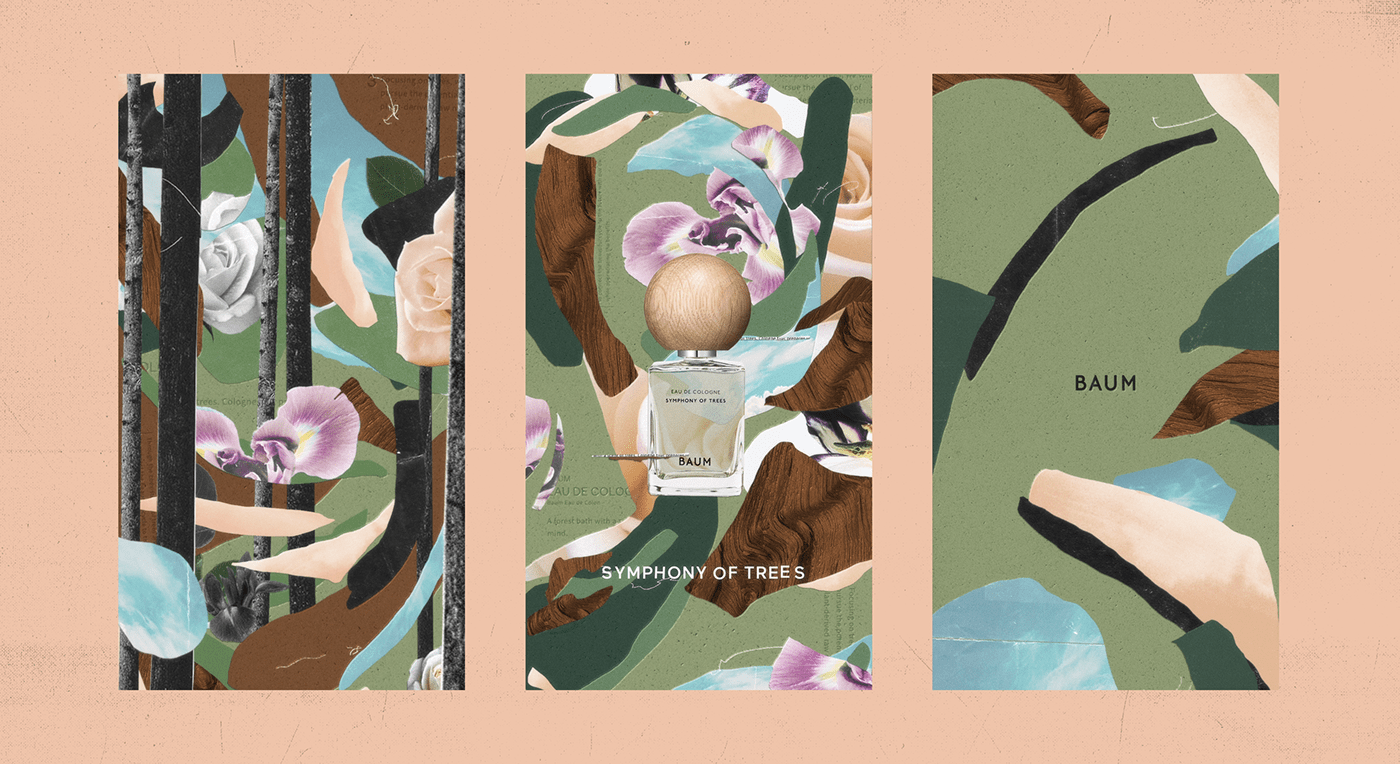 artwork beauty collage cosmetics Digital Art  digitalcollage Nature niu perfume