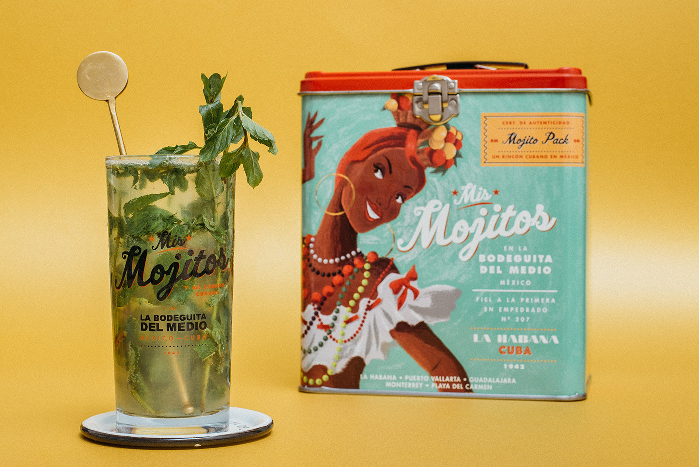 cuba mexico mojito Pack souvenir cocktail collectable drink LatinAmerica