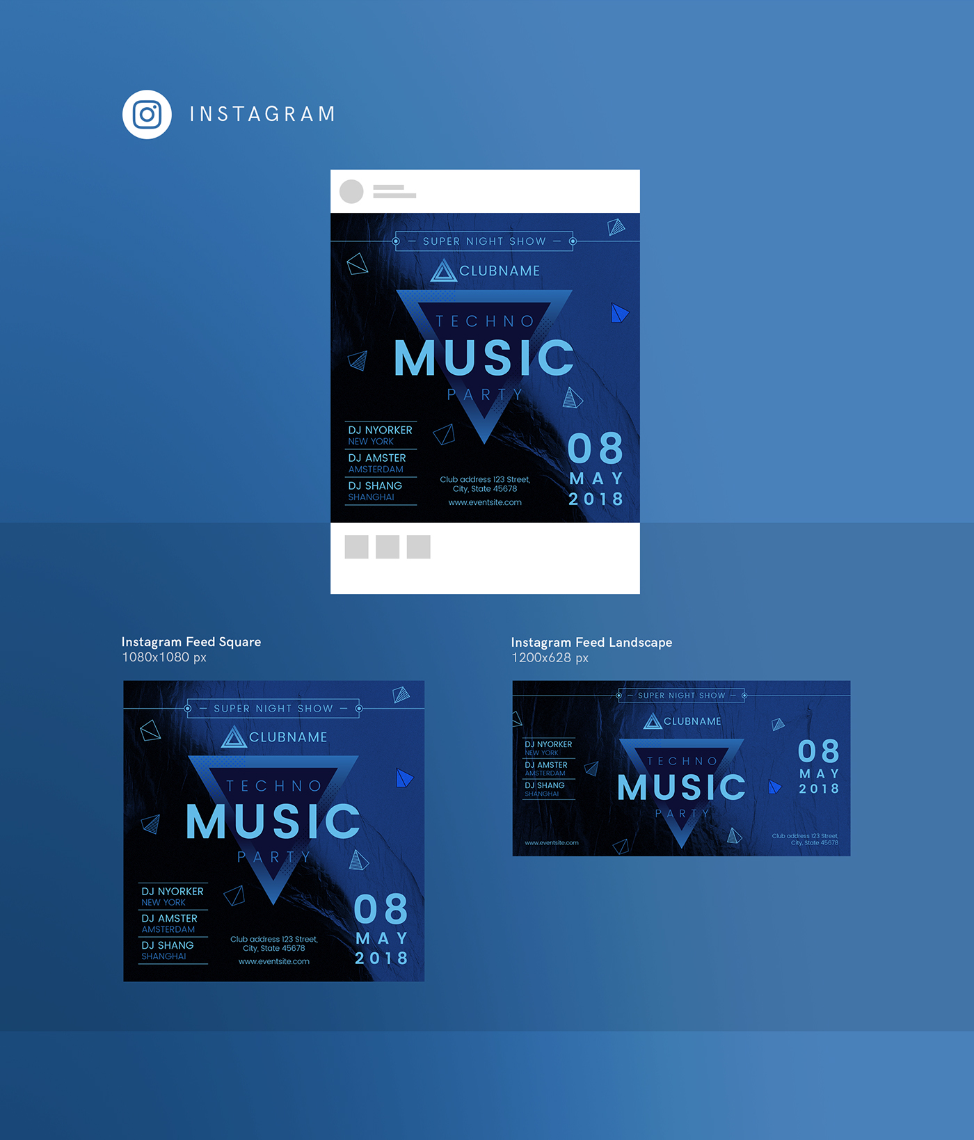 advertising templates branding design ideas design bundles Design Templates graphic design templates Marketing Design music party print template techno party Template Printable