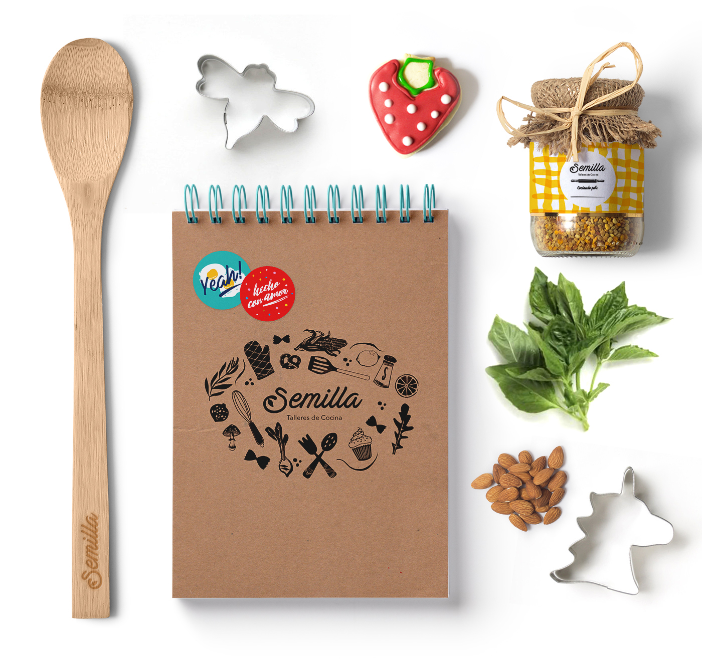 cook Food  logo organic Packaging rubberstamp stationary vegetables lessons kids