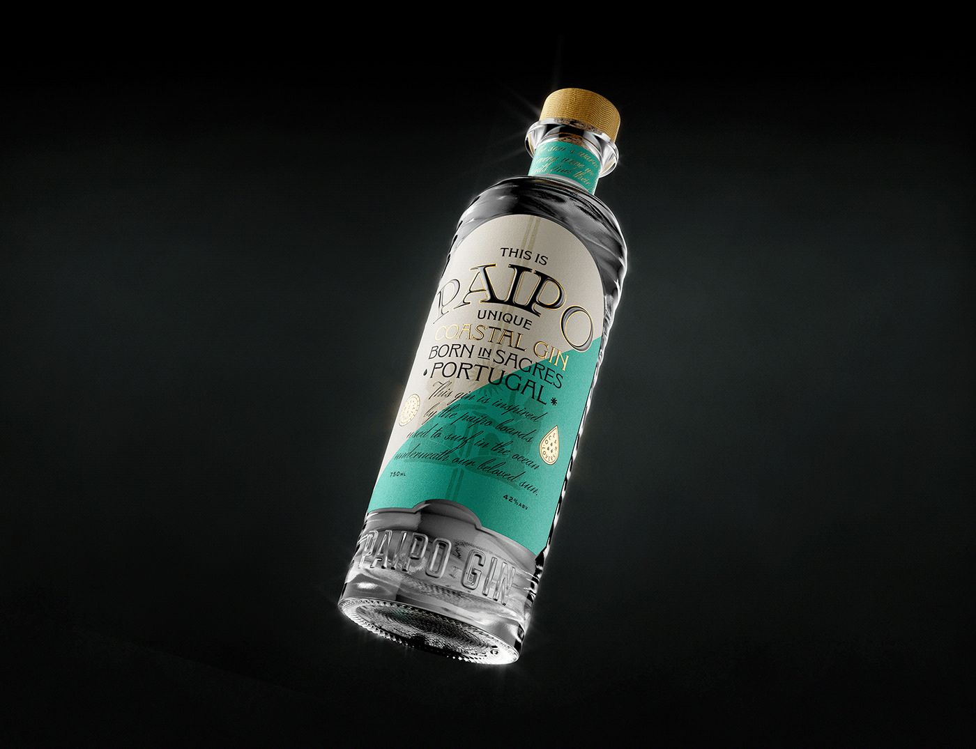 gin beverage Packaging bottle label design ILLUSTRATION  branding  Brand Design Label bottle design