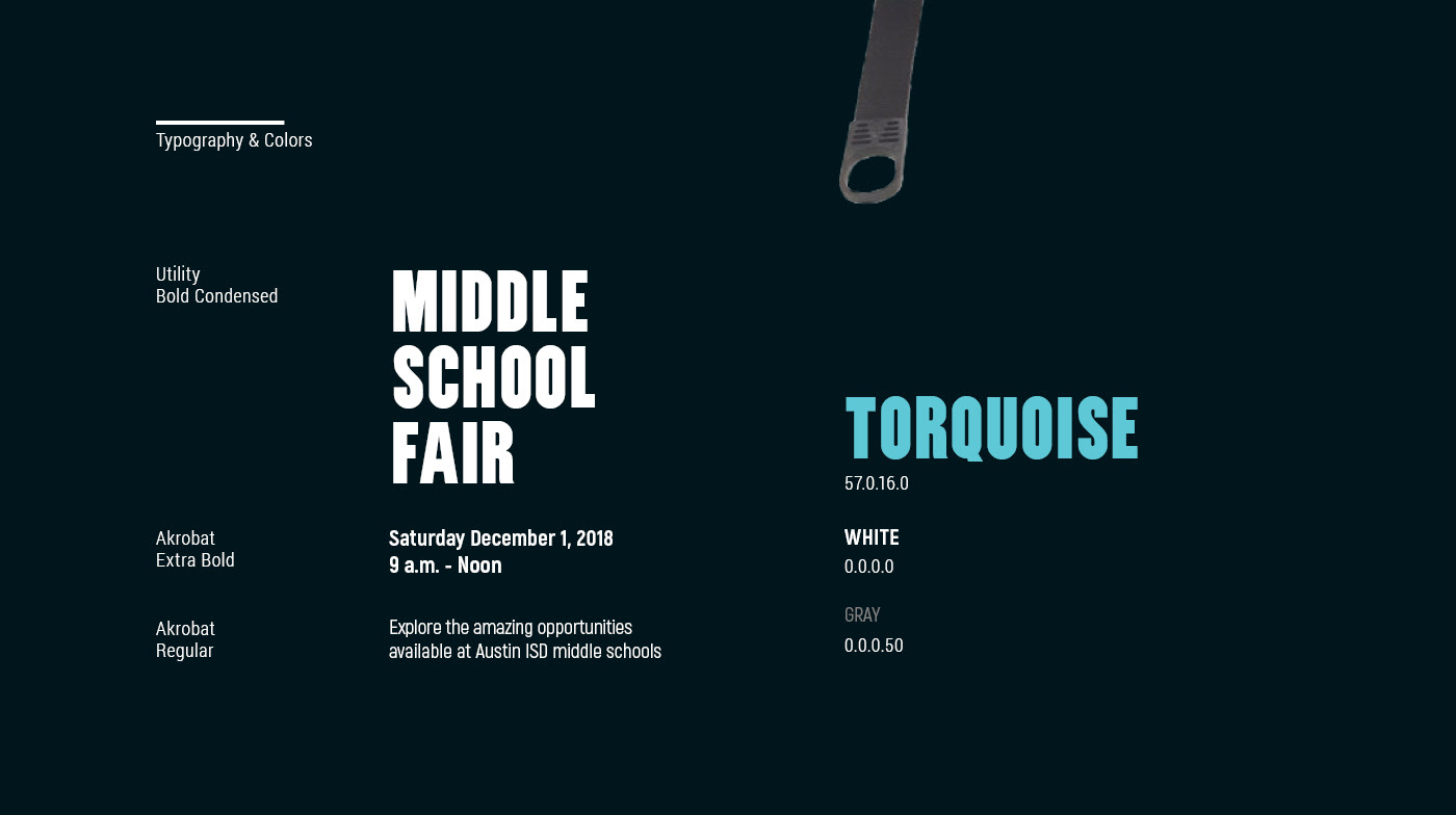 middle school fair School District branding  brochure social media