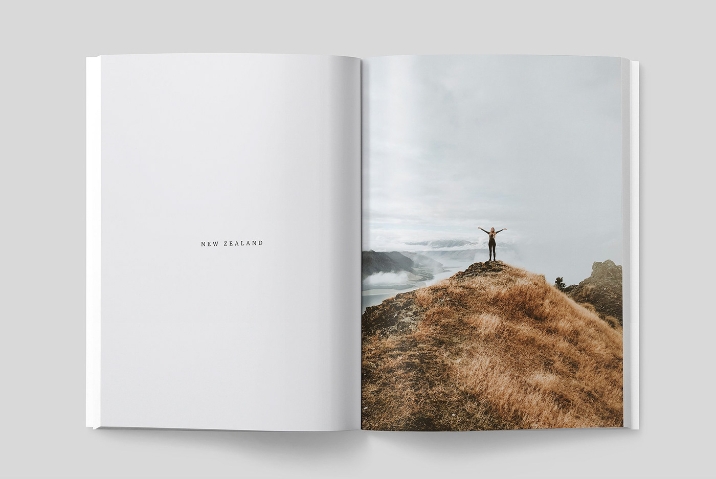 magazine template brochure modern contemporary minimal InDesign Layout architecture Travel
