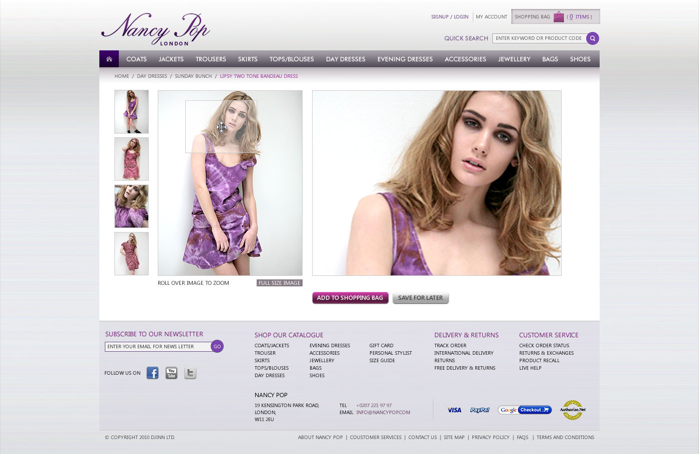 Ladies Dresses  e-commerce shoping design royal
