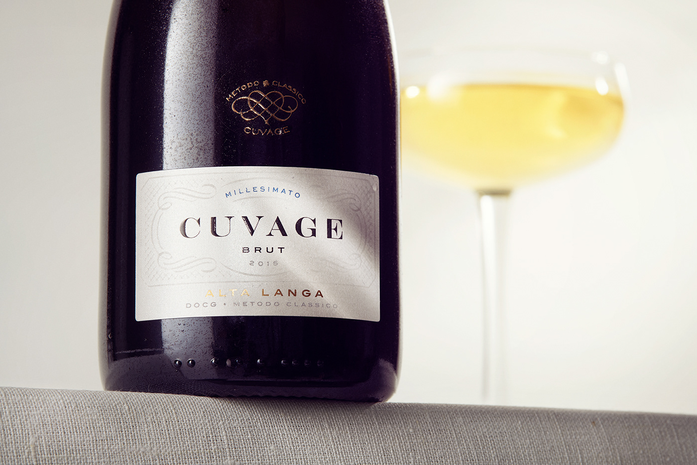 wine wine label typography   branding  Logotype label design luxury Champagne
