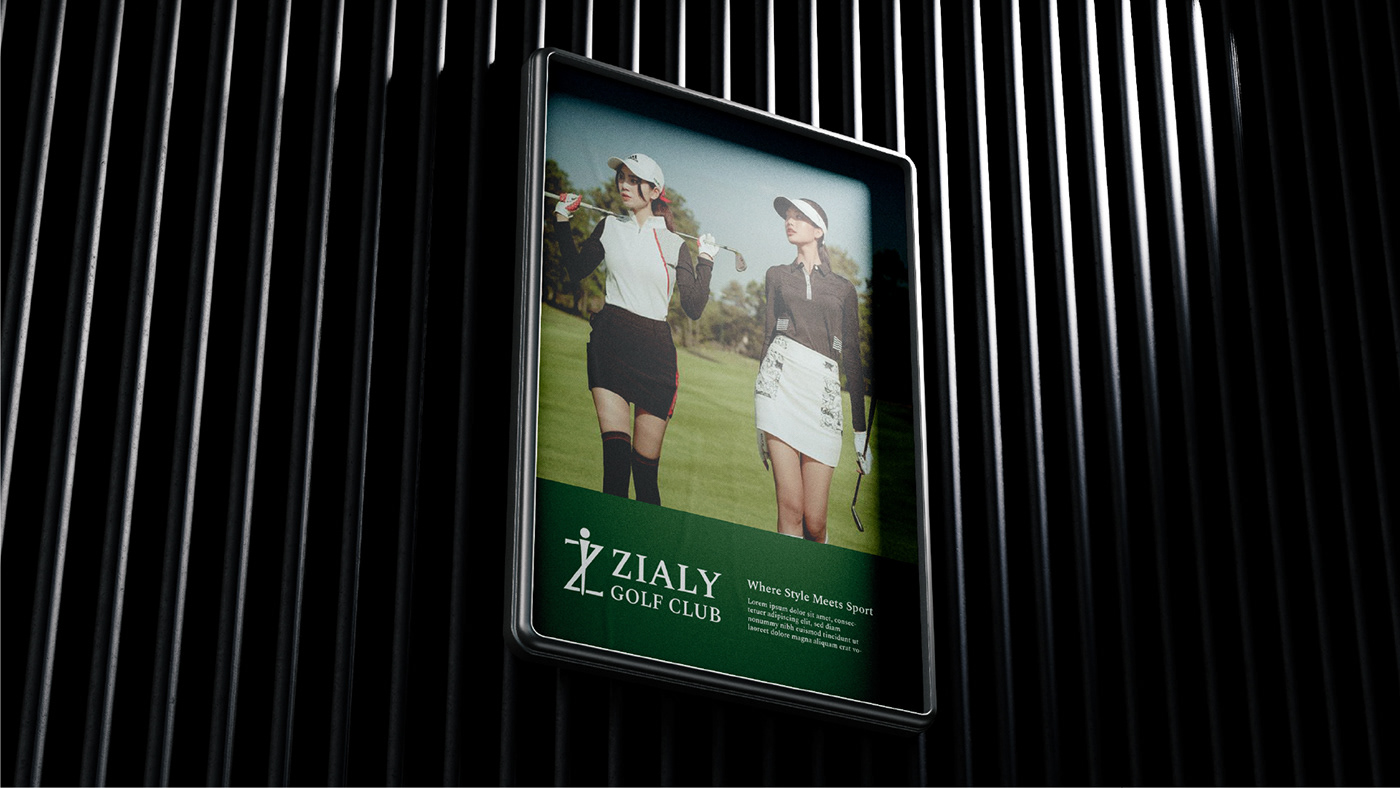 design graphic design  brand identity golf identity Logo Design aesthetic Fashion  sport elegance