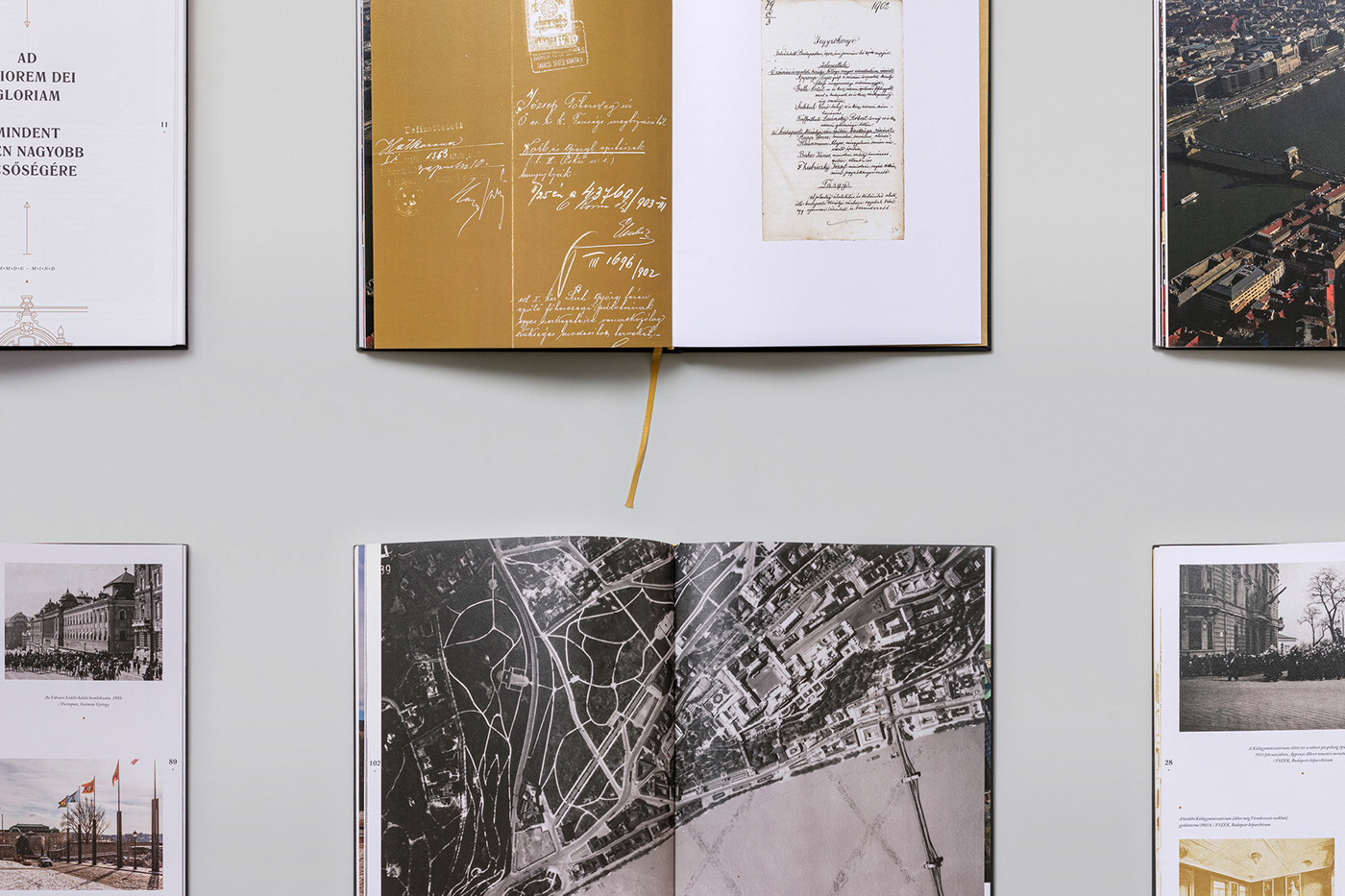 architectural Bookdesign budapest editorial golden GoldFoil hiddencharacters history Printing spreads