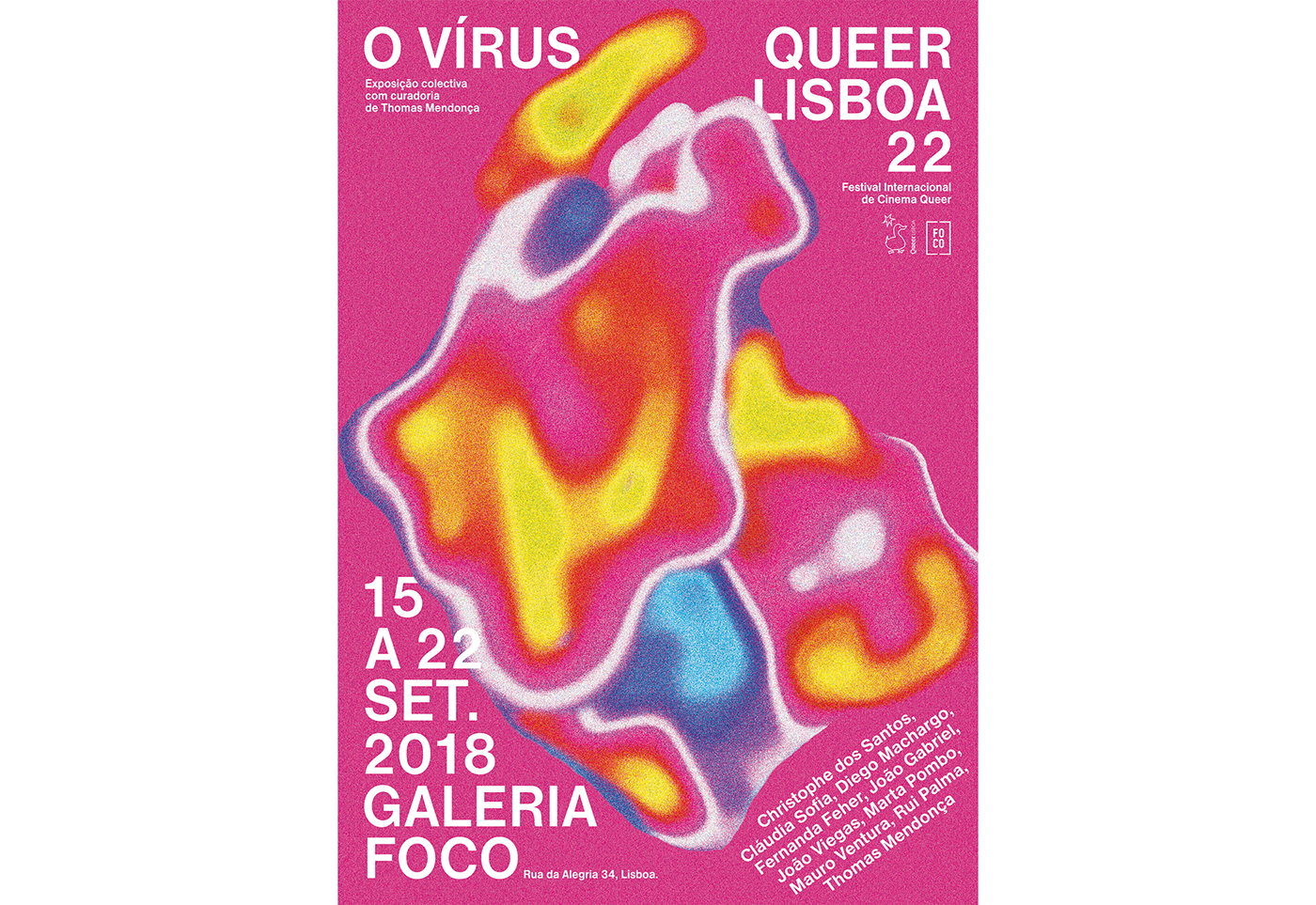 queer lisboa Cinema festival Exhibition  animation  gif virus poster graphic