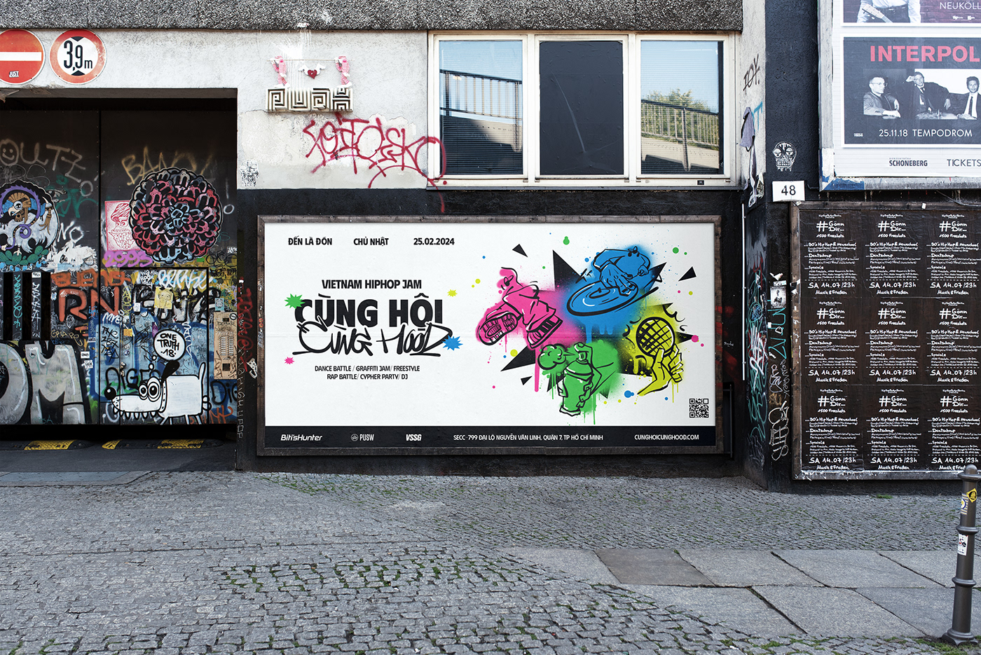 festival hip hop Urban graphic design  visual identity Advertising  Socialmedia Graffiti rap music